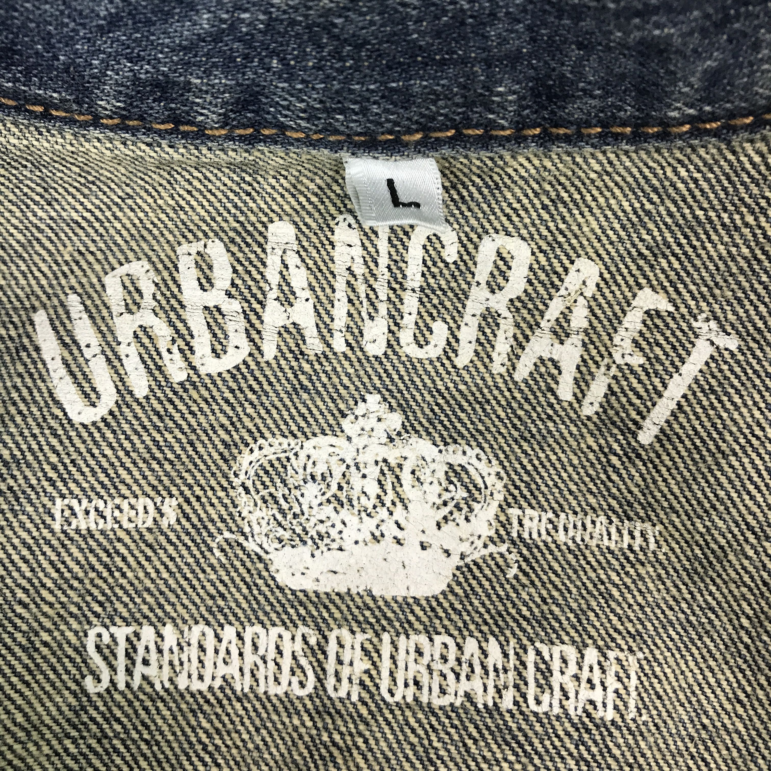 Japanese Brand URBANCRAFT DENIM ZIPPER JACKET Size US L / EU 52-54 / 3 - 12 Thumbnail