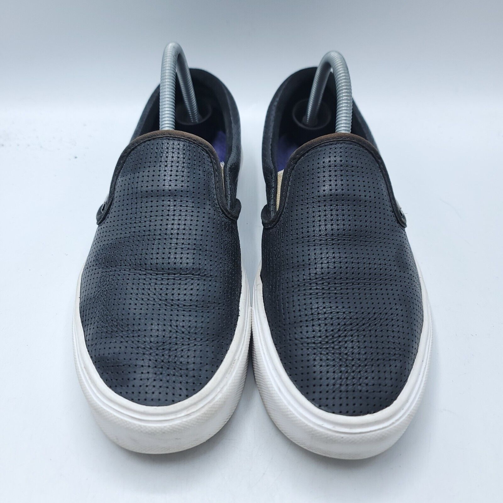Vans Vans Off The Wall Sneaker Shoe Men Size 8.5 TCH0 Black White Size US 8.5 / EU 41-42 - 2 Thumbnail