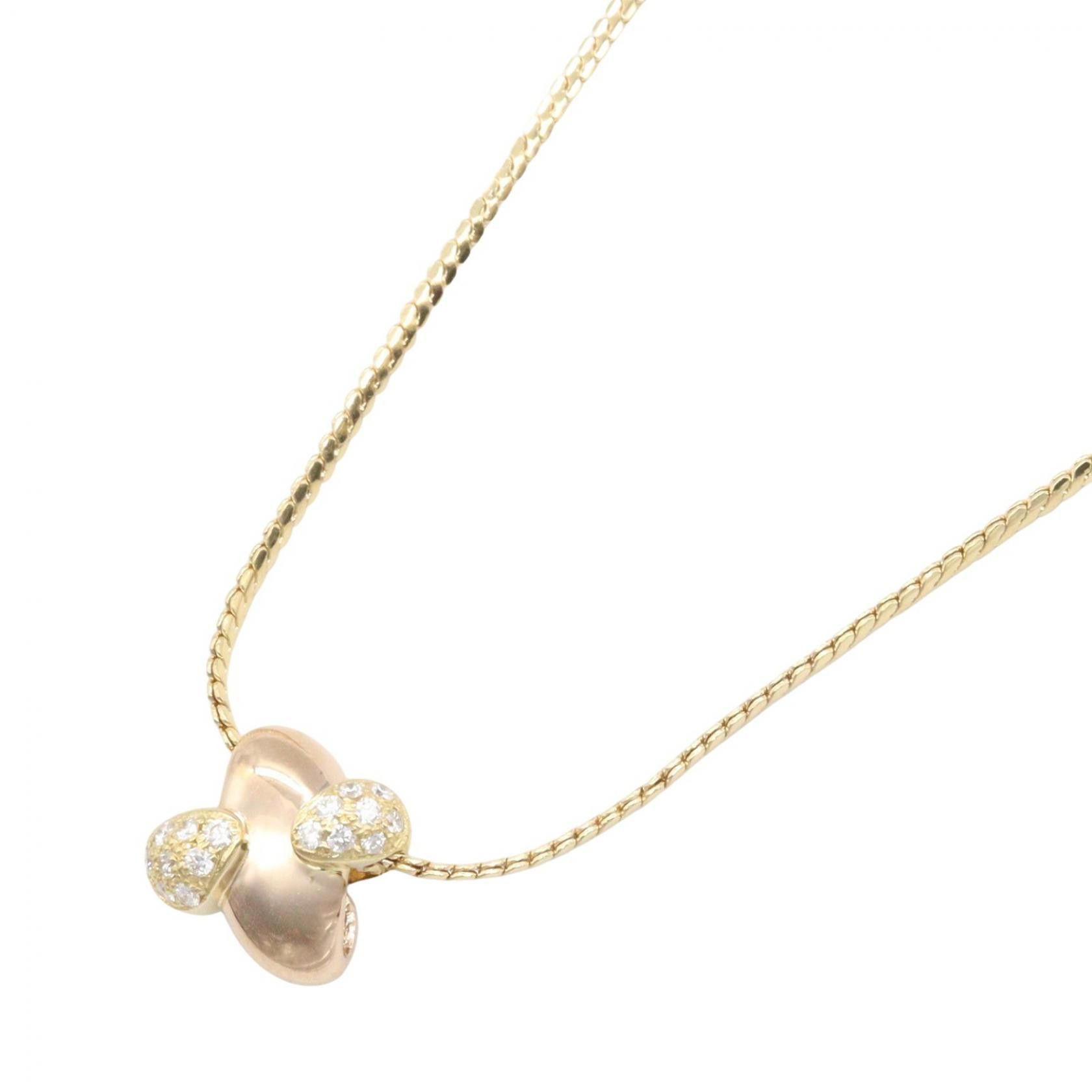 Mikimoto Mikimoto Mikimoto Au750 Diamond Necklace Precious Metal Necklace DUTY FREE for USA Size ONE SIZE - 1 Thumbnail