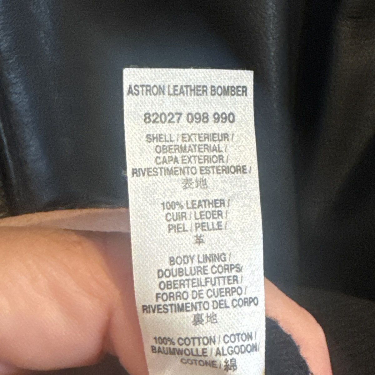 G-Star G-Star Black Astron Leather Bomber Jacket ~ MED Size US M / EU 48-50 / 2 - 6 Thumbnail