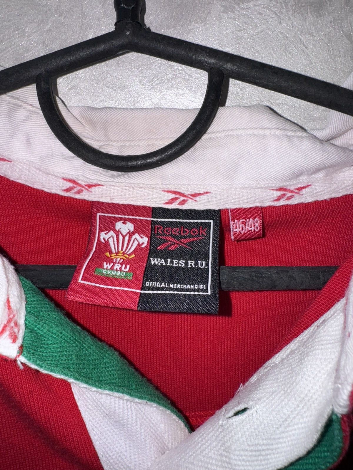 Reebok × Vintage Wales WRU Cymru 1996 1998 Rugby Union Home Shirt Reebok Size US XL / EU 56 / 4 - 4 Thumbnail