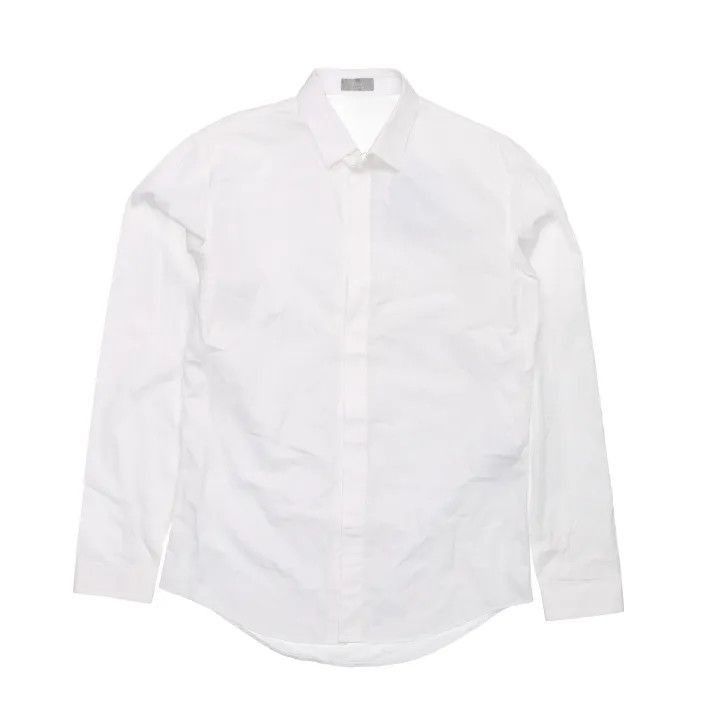Dior Dior Casual Long Sleeve Shirt in White 0079-2507 Size M / US 6-8 / IT 42-44 - 1 Thumbnail