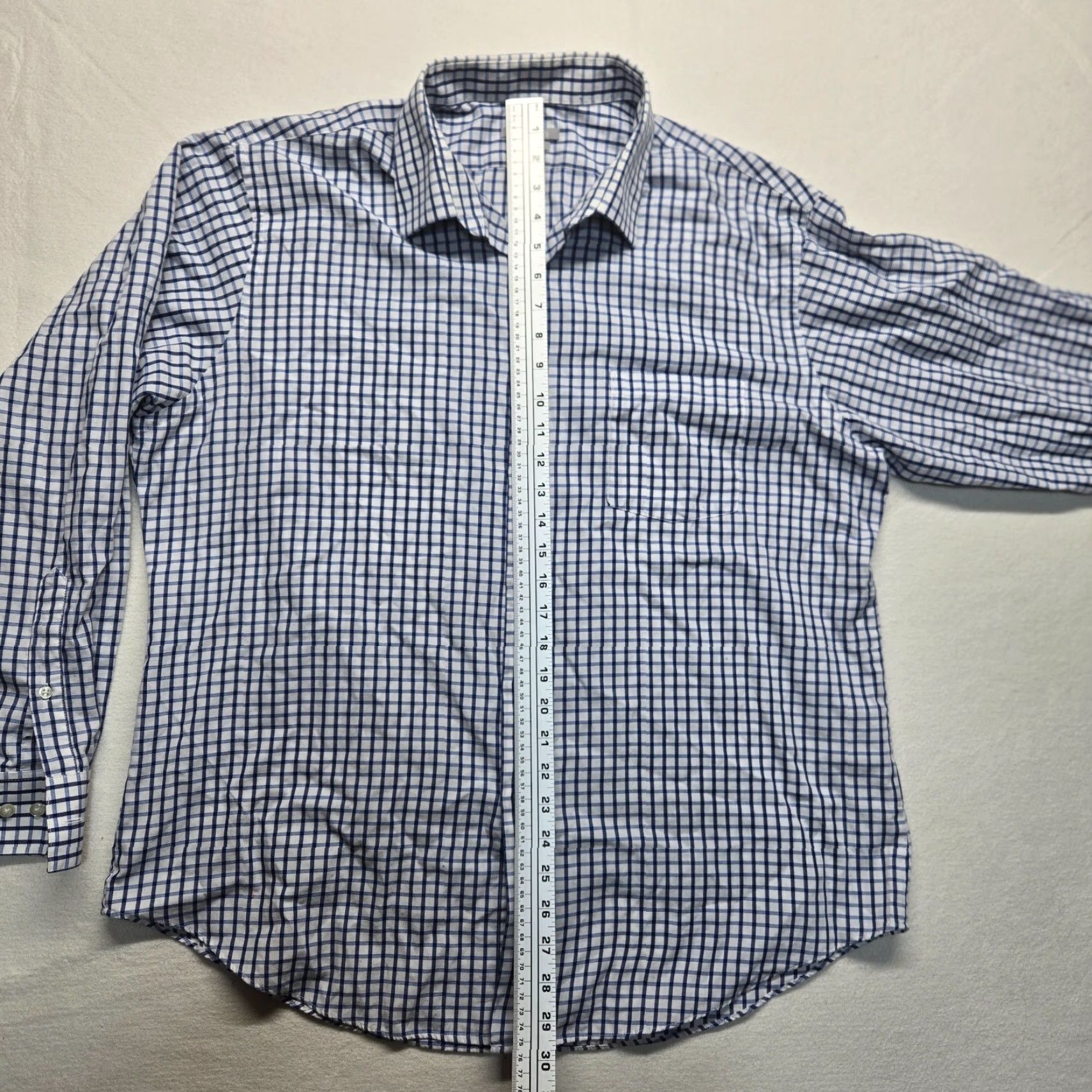 Van Heusen Van Heusen Shirt Button-Up Long Sleeve White Blue Checkered 18 Mens Store Brand 18 Size US XXL / EU 58 / 5 - 7 Thumbnail