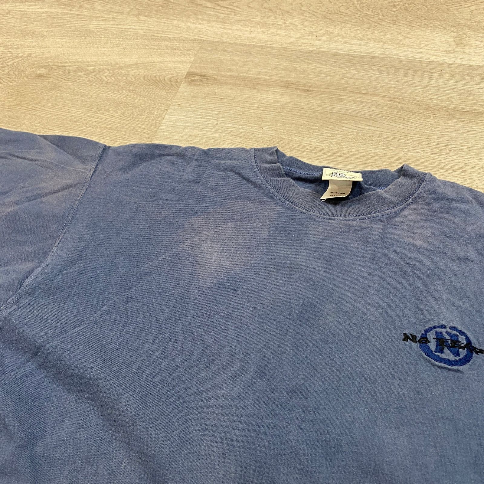 No Fear × Vintage VTg 90s No Fear Embroidered Logo Faded Shirt Large Skater Size US L / EU 52-54 / 3 - 9 Thumbnail