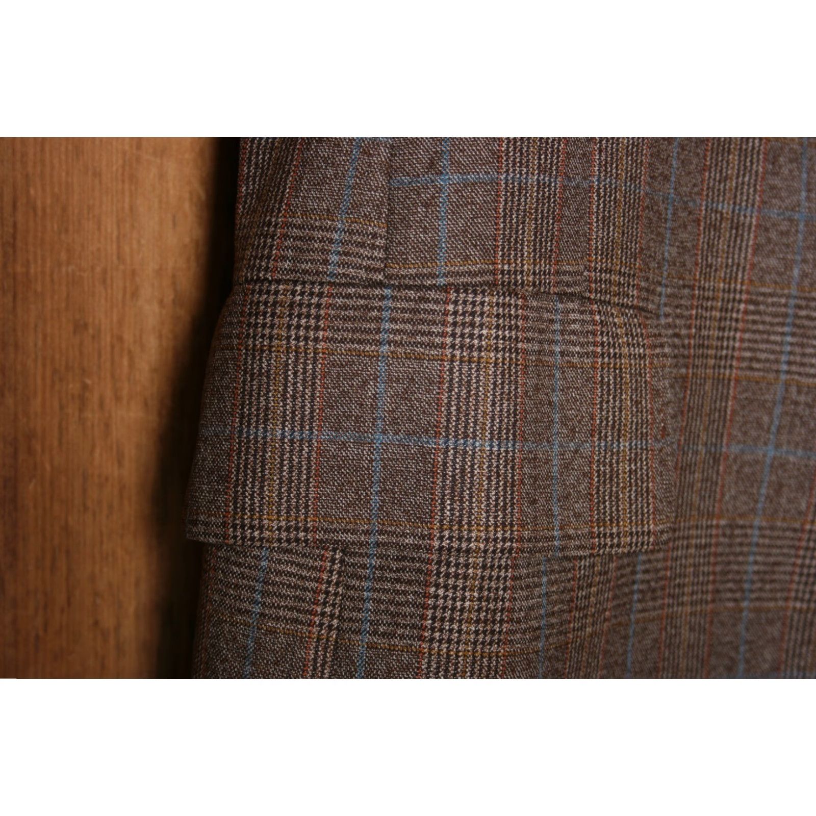 Hart Schaffner Marx VINTAGE Hart Schaffner Marx Brown Prince of Wales Plaid Sport Coat 41L Men Size US XS / EU 42 / 0 - 6 Thumbnail