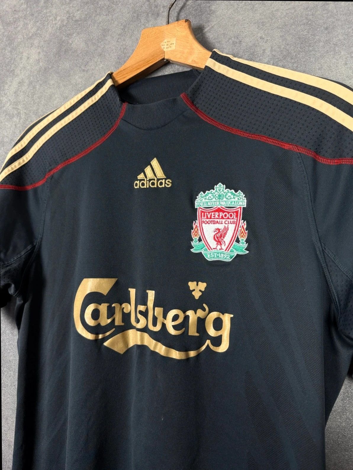 Adidas Adidas Liverpool 2009 Football Shirt Grey Vintage Size US S / EU 44-46 / 1 - 2 Thumbnail