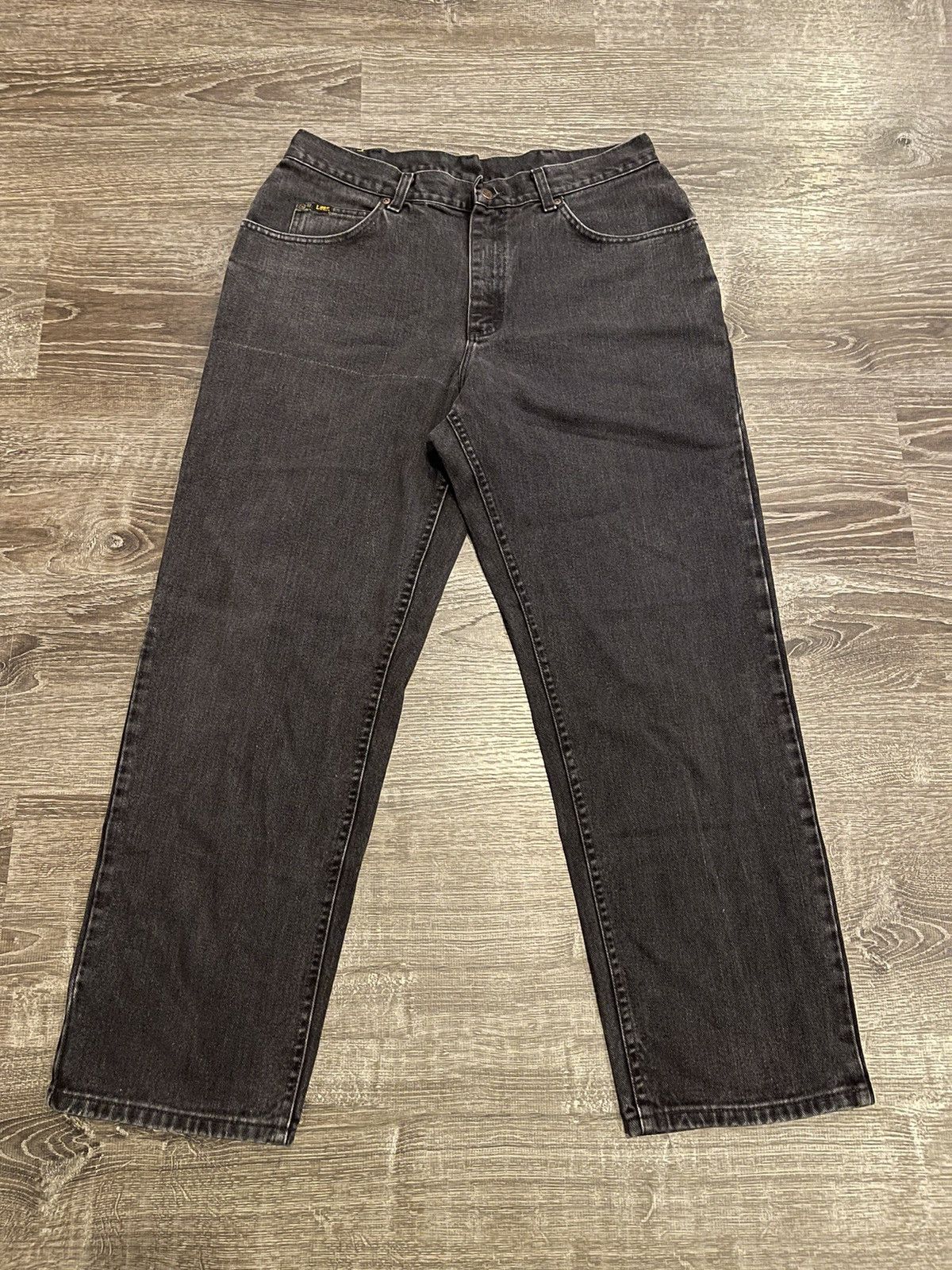 Lee × Vintage Crazy Vintage Relaxed Lee Black Jeans Size US 33 - 1 Thumbnail