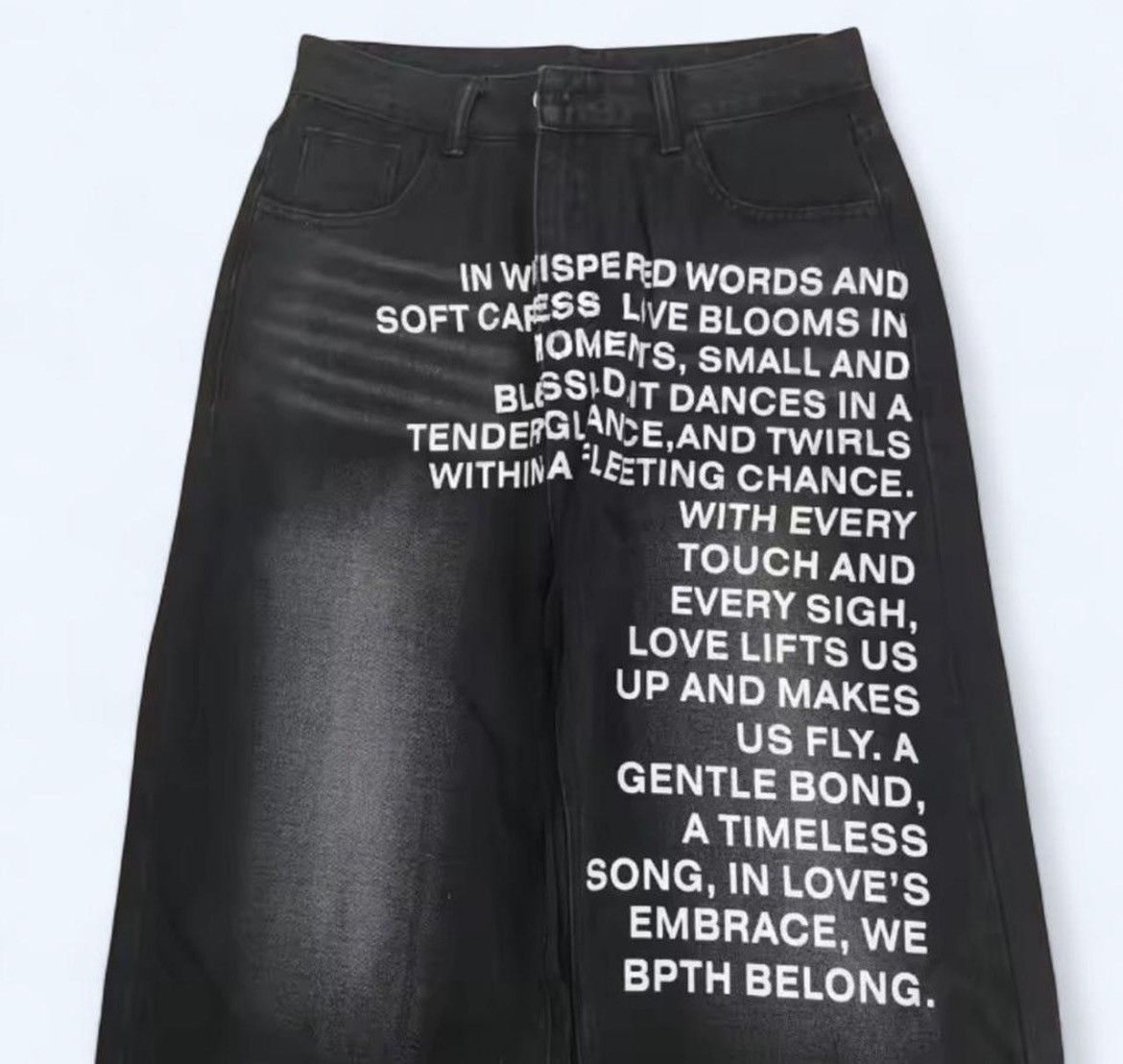 Japanese Brand I hate stars poem denim Size US 33 - 2 Thumbnail