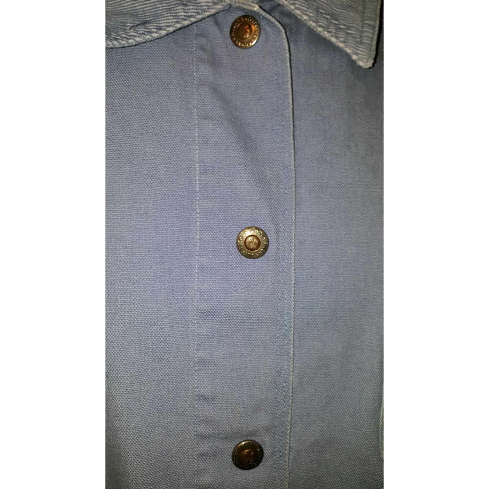 Vintage Powder River Outfitters Western Jacket Blue Canvas XL Casual Mens Size US XL / EU 56 / 4 - 4 Thumbnail