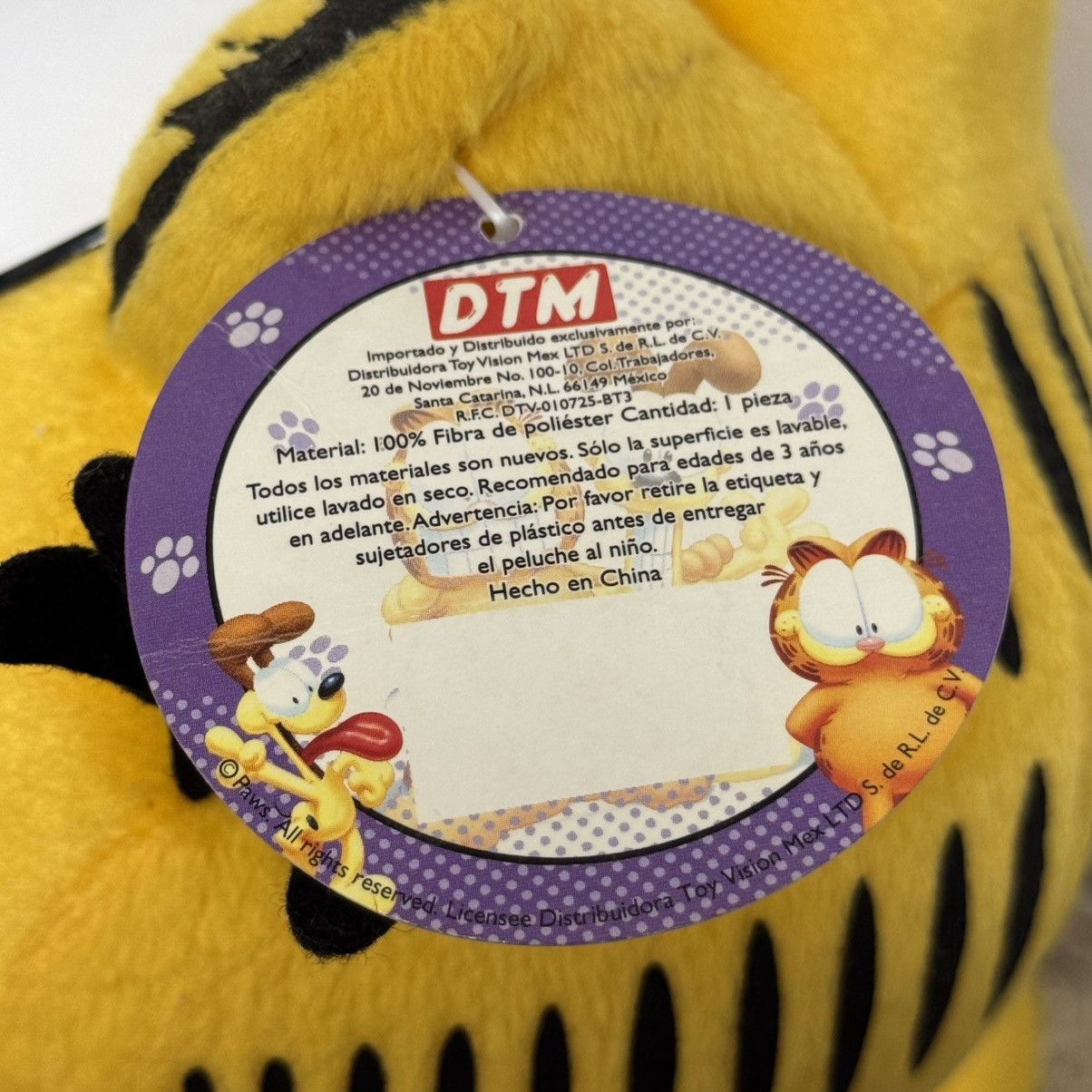Vintage Vintage 16" Garfield Hugging Pooky Large Plush Toy NWT Size ONE SIZE - 7 Thumbnail
