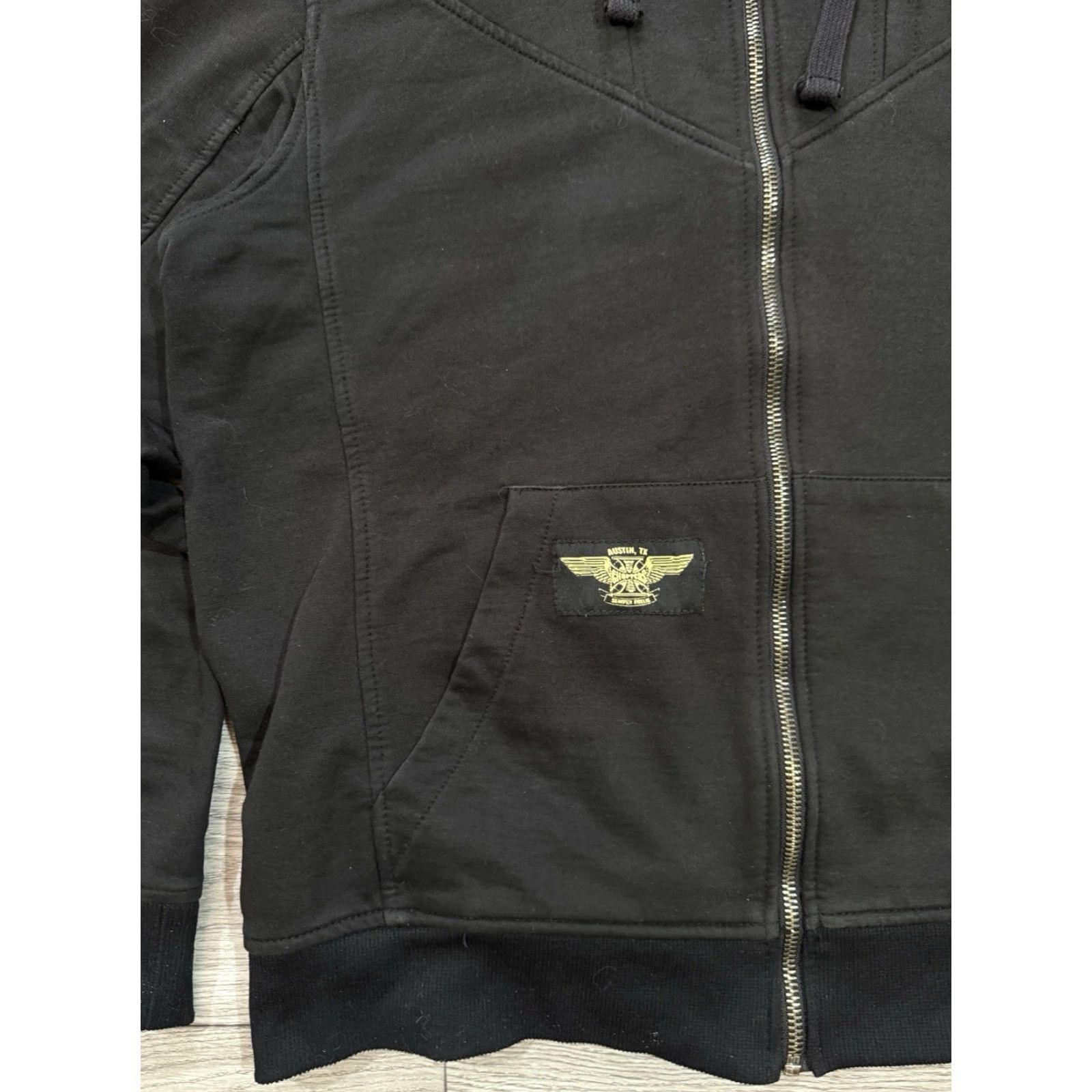 West Coast Choppers West Coast Choppers Zip Black Hoodie Iron Cross Logo Full Zip 3XL Mens Hoodie Long Sleeve Size US XXL / EU 58 / 5 - 6 Thumbnail