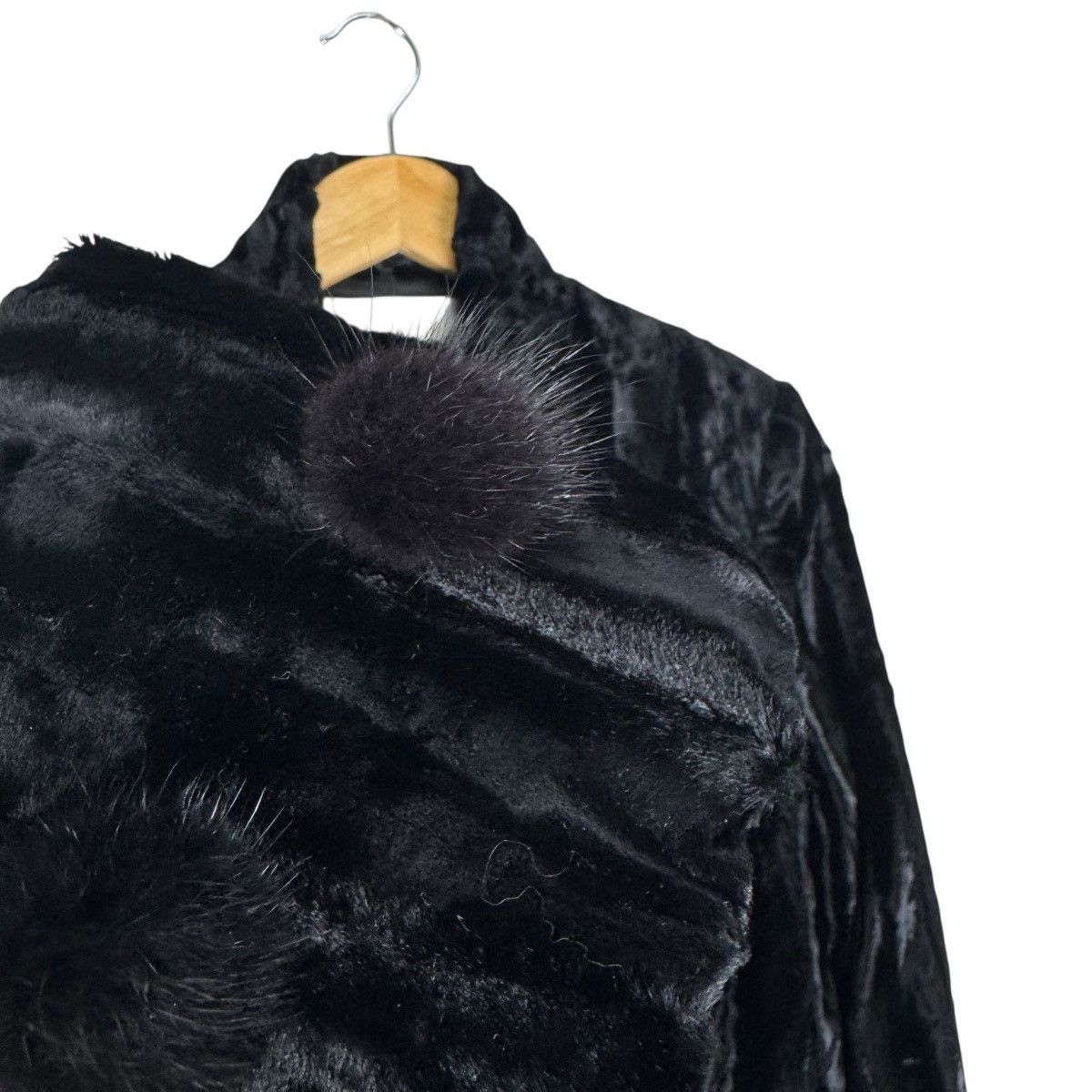 Valentino 🔥VALENTINO ROMA LEATHER PART LONG JACKET Size M / US 6-8 / IT 42-44 - 5 Thumbnail