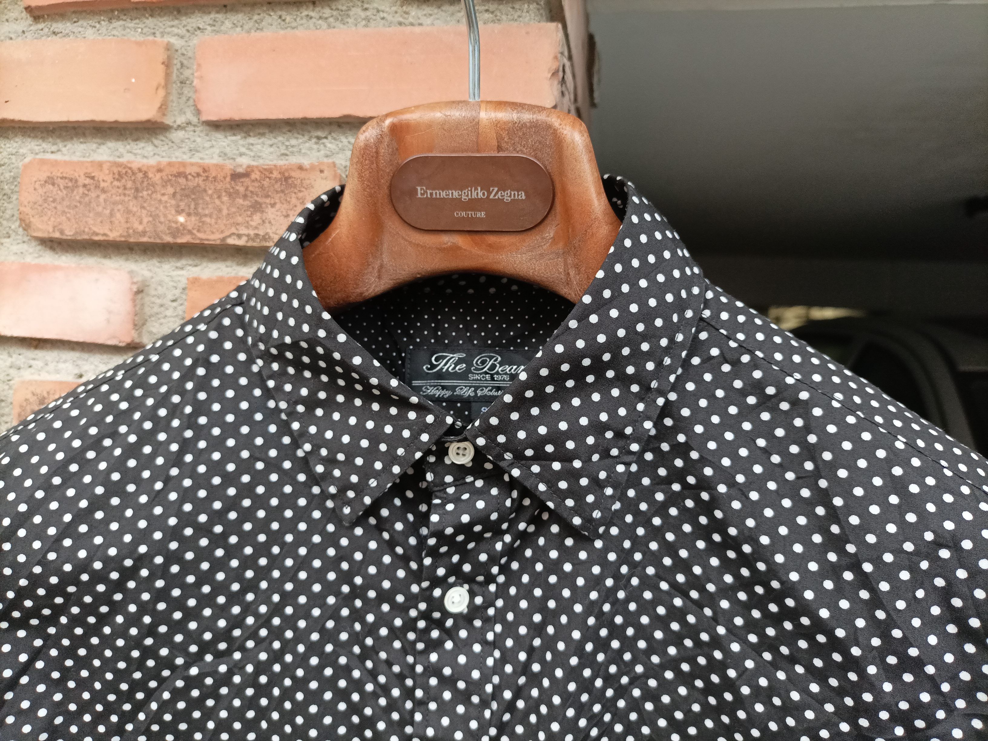 Beams Plus × Japanese Brand (S355) Beams Black White Dot Button Up Short Sleeve Shirt S Size US S / EU 44-46 / 1 - 5 Thumbnail