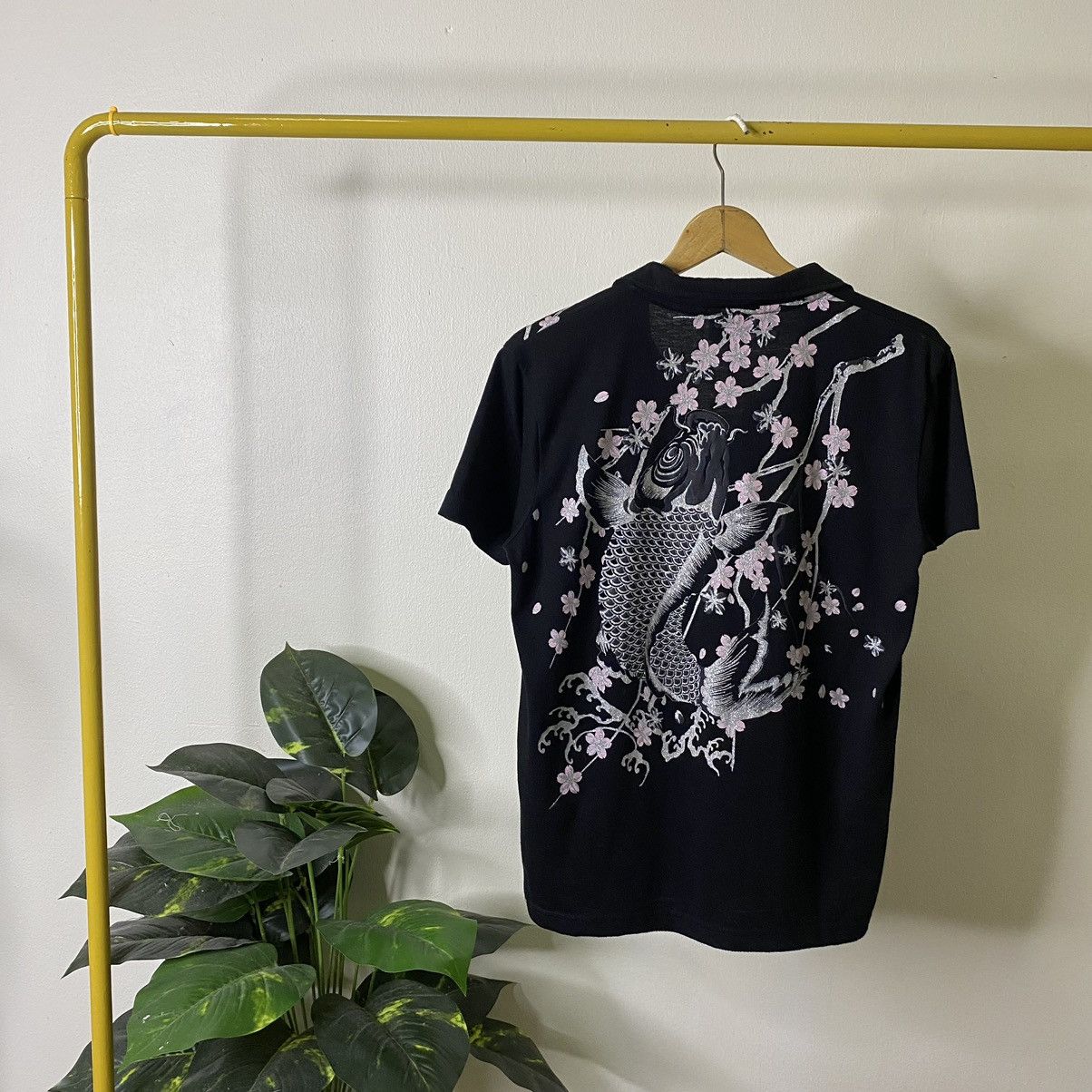 Ed Hardy × Japanese Brand KoiFish Sukajan Motive Ed Hardy Karakuri Tamashii Style Polo Size US M / EU 48-50 / 2 - 1 Thumbnail