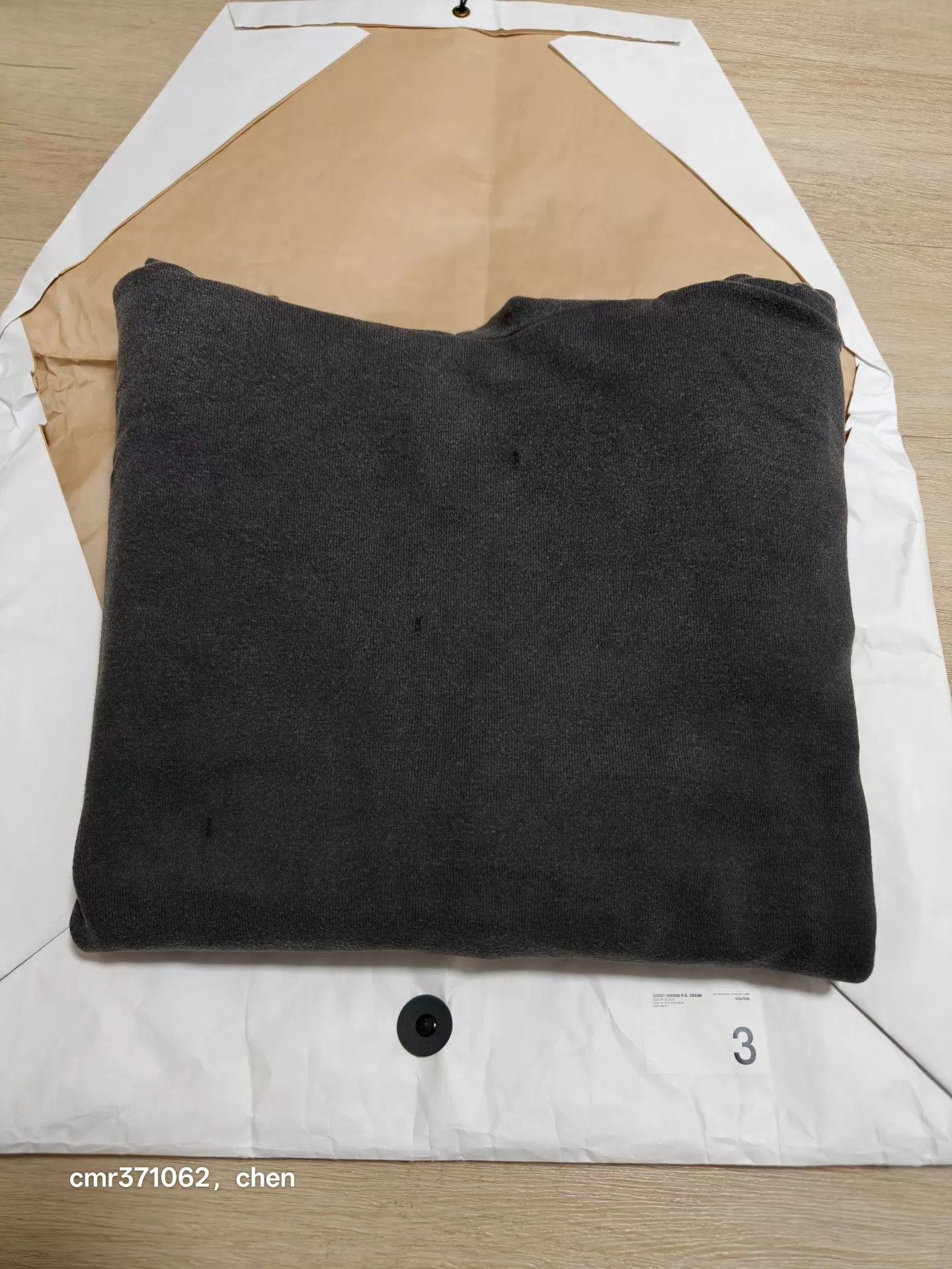 Visvim VISVIM 21AW CRASH JUMBO HOODIE Black Size 3 Washed Size US L / EU 52-54 / 3 - 9 Thumbnail
