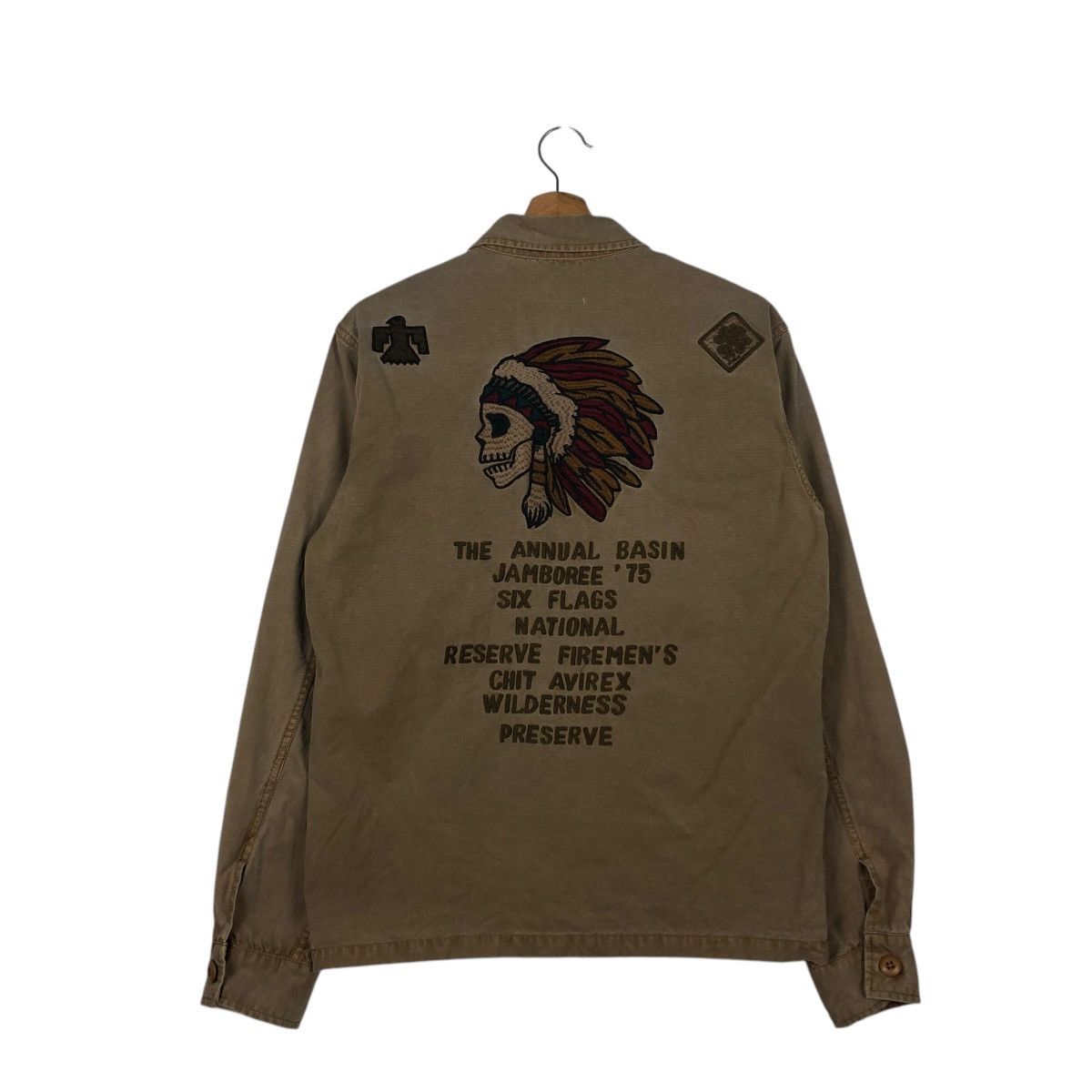 Avirex 🔥VINTAGE BIKER JACKET AVIREX MODEL A-75 BIG LOGO DESIGN Size US M / EU 48-50 / 2 - 10 Thumbnail
