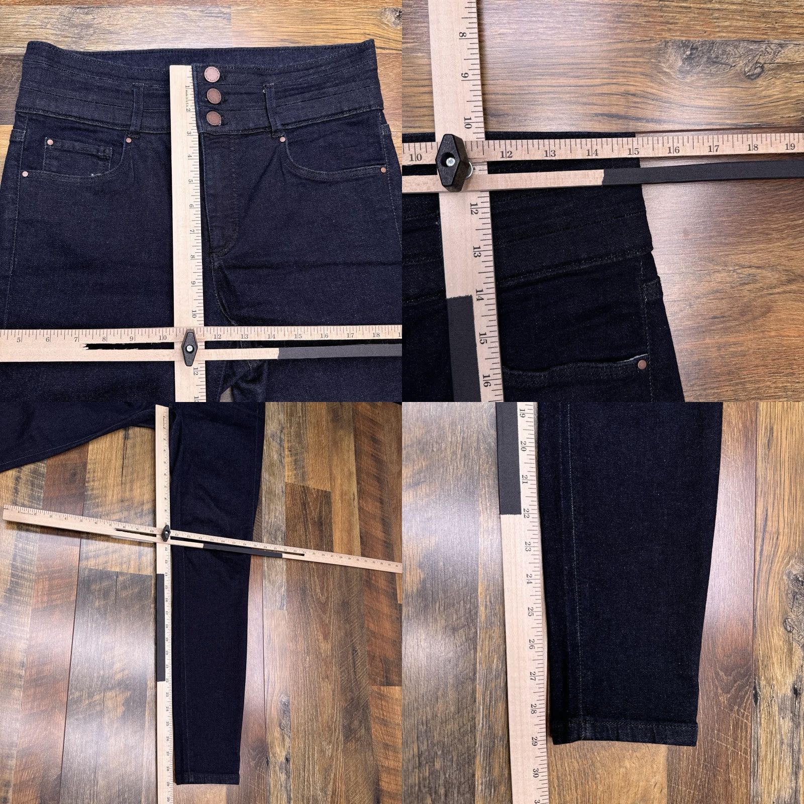 Ann Taylor Ann Taylor Jeans Womens 6 Skinny High Rise Stretch Denim Blue 5-Pocket City Zip Button Slim Regular Machine Washable Holiday? Size 28" / US 6 / IT 42 - 8 Thumbnail