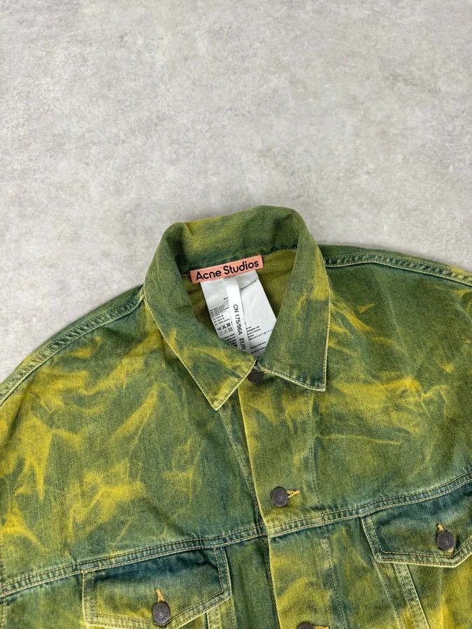 Acne Studios Acne Studios Acid Wash Green & Yellow Denim Jacket Size US L / EU 52-54 / 3 - 5 Thumbnail
