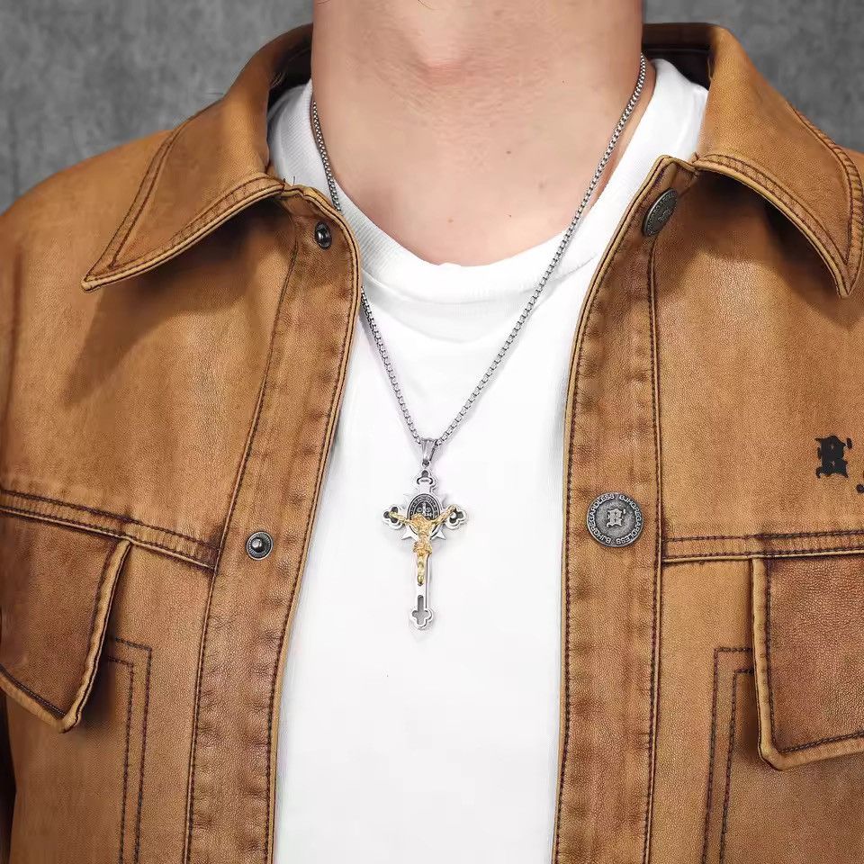 Jewelry Jesus Exorcism Cross Amulets Pendnat Necklace Size ONE SIZE - 3 Thumbnail