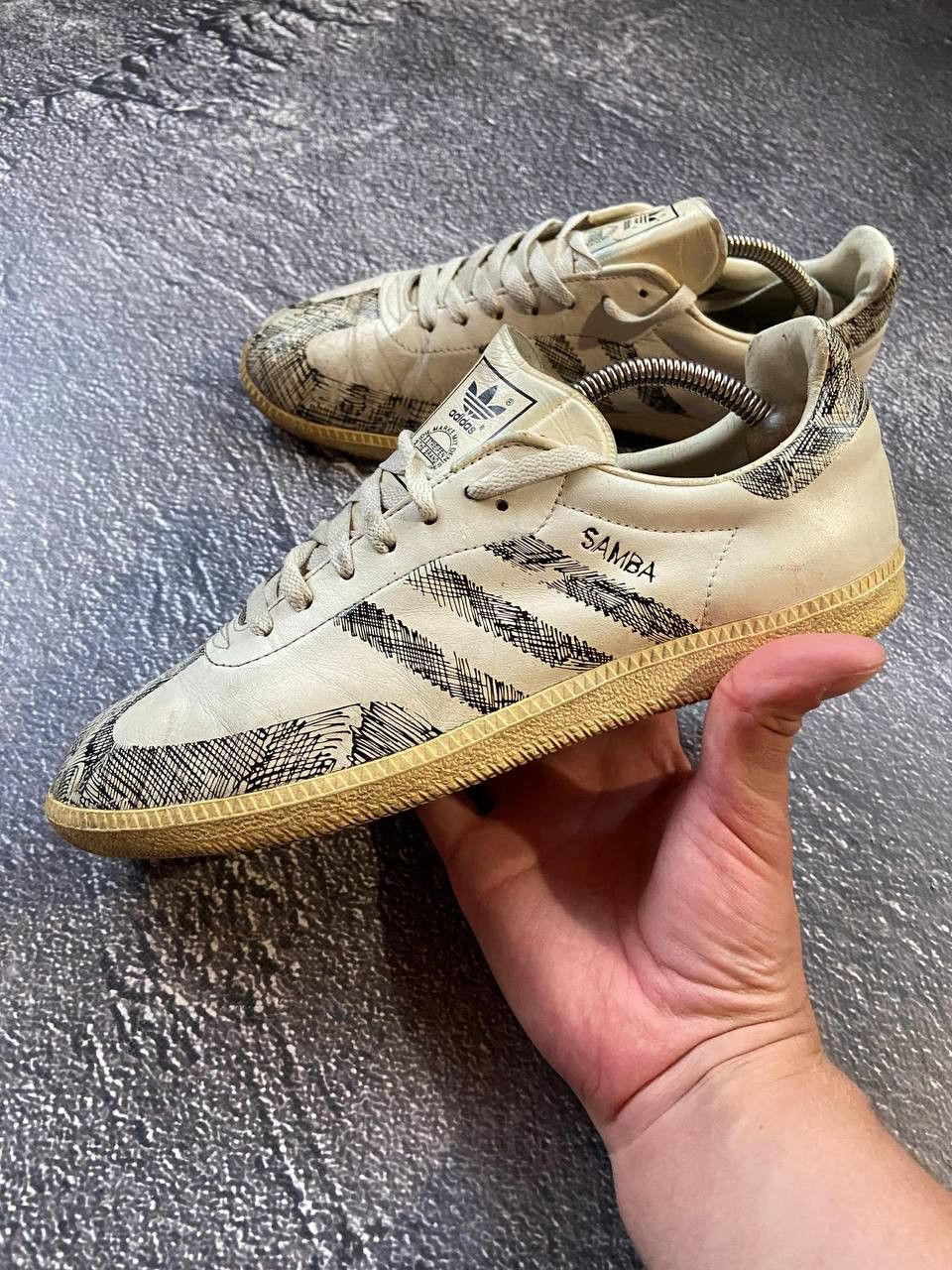 Adidas Adidas Samba castom leather sneakers Size US 9 / EU 42 - 1 Thumbnail