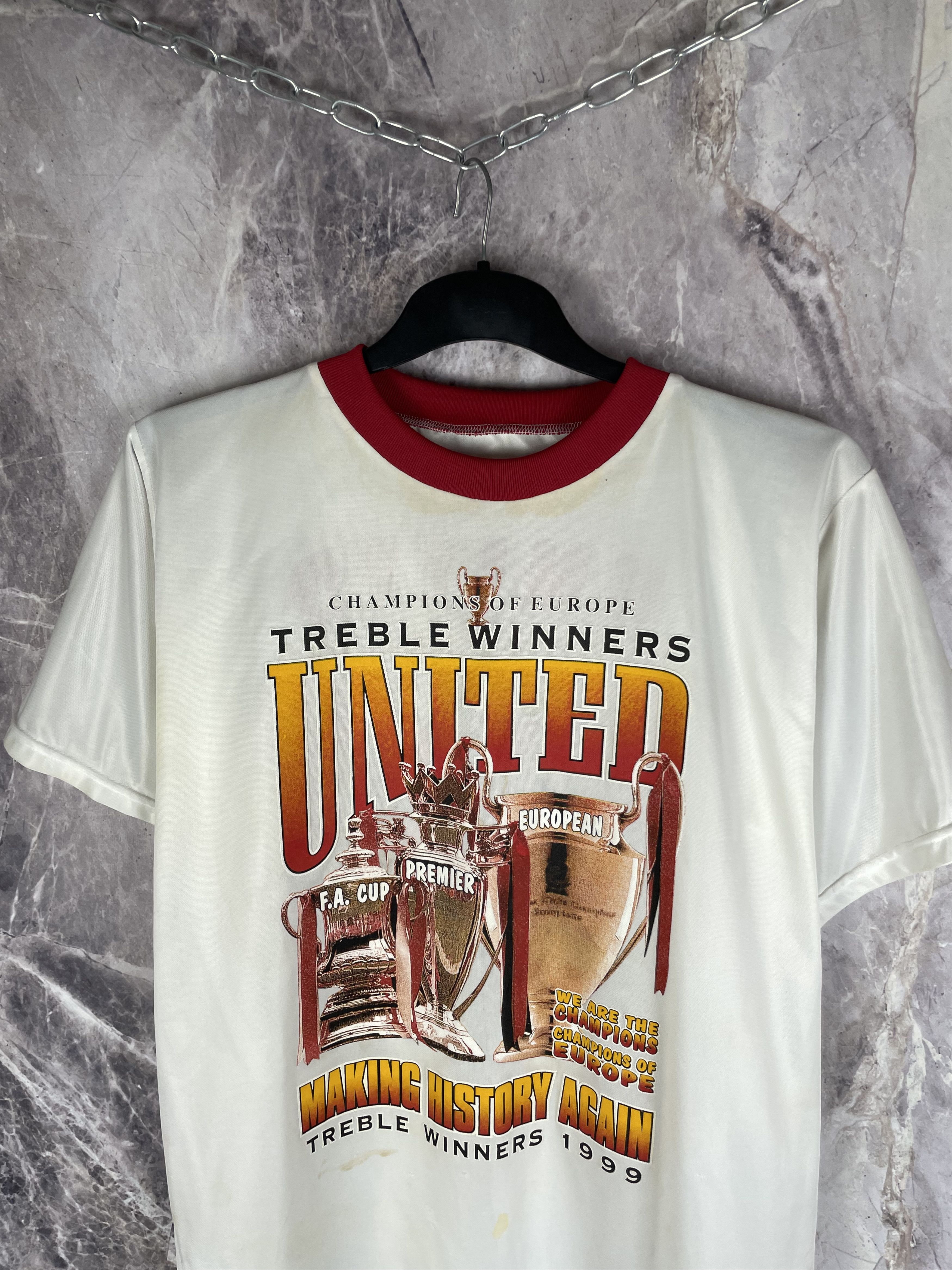 Vintage Manchester United Campions 1999 Vintage Tee Size US L / EU 52-54 / 3 - 3 Thumbnail