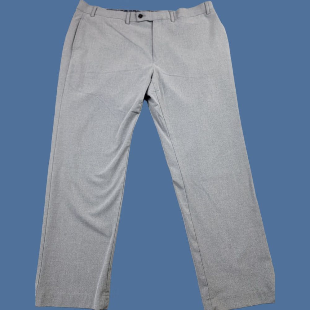 Ralph Lauren Lauren Ralph Lauren Dress Pants Mens 40x28 Gray Flat Front Straight Leg Dress Pants Mens Gray 40x28 City Preppy Wedding Mens Size US 40 / EU 56 - 1 Thumbnail