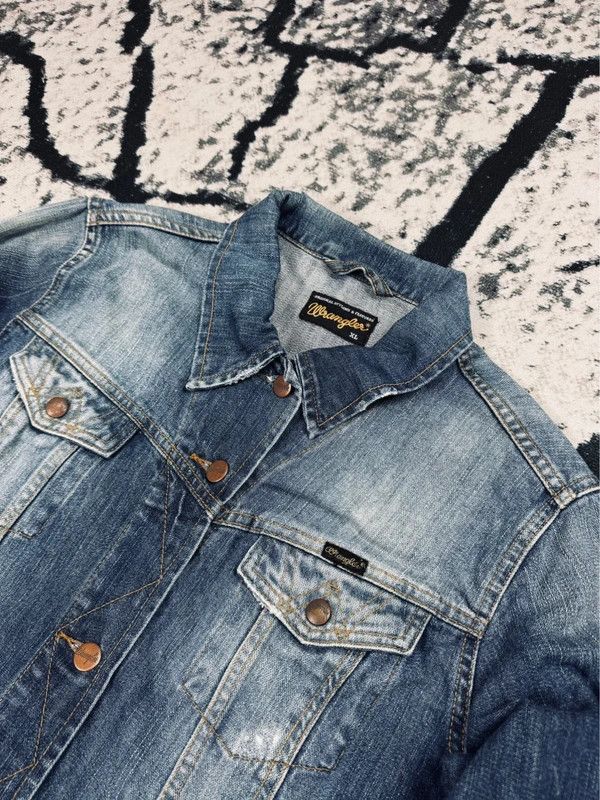 Wrangler Wrangler blue logo denim jacket XL Size XL / US 12-14 / IT 48-50 - 3 Thumbnail