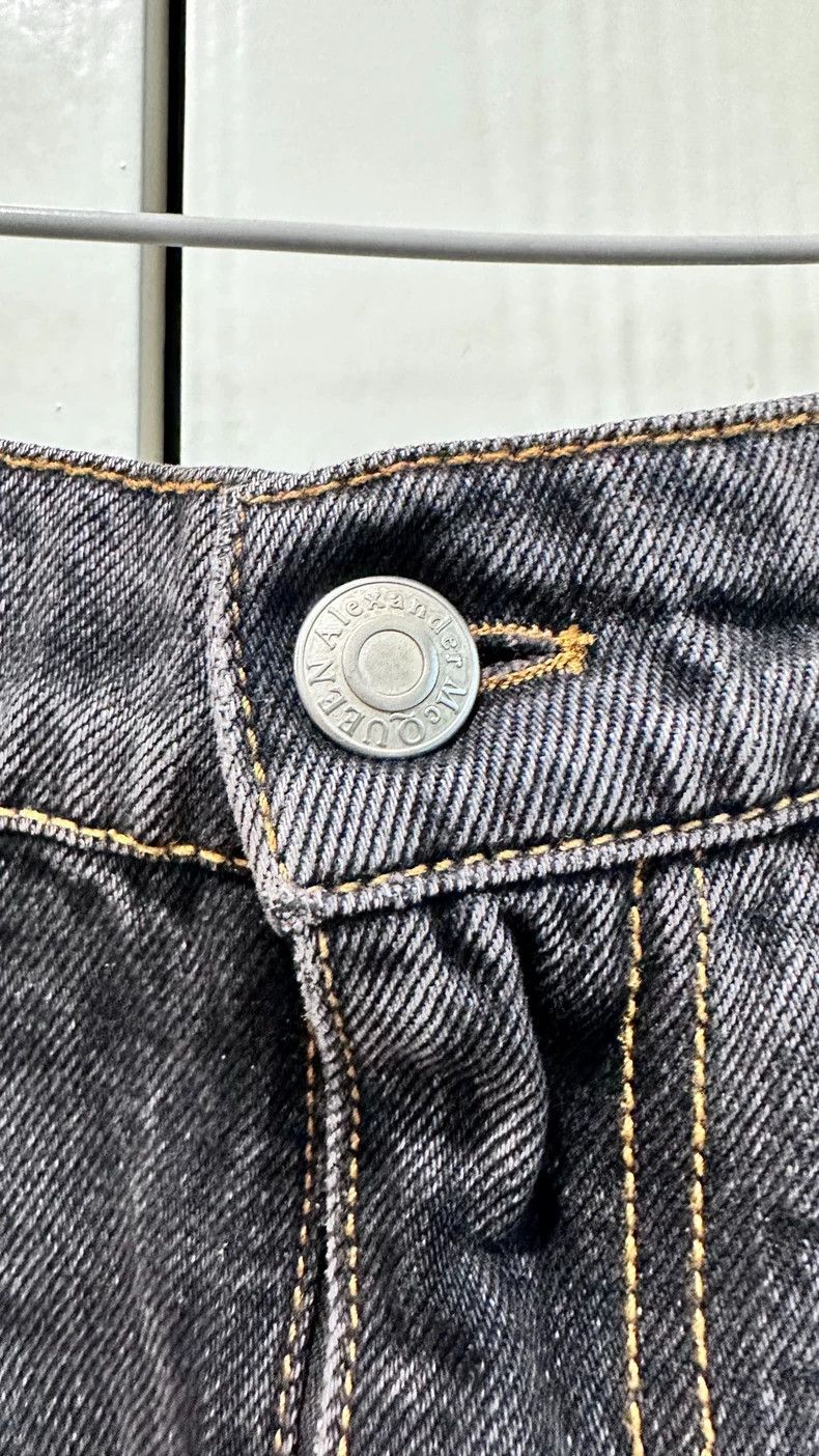 Alexander McQueen Alexander McQUEEN size 38 Cut and make old black denim ski Size 28" / US 6 / IT 42 - 6 Thumbnail
