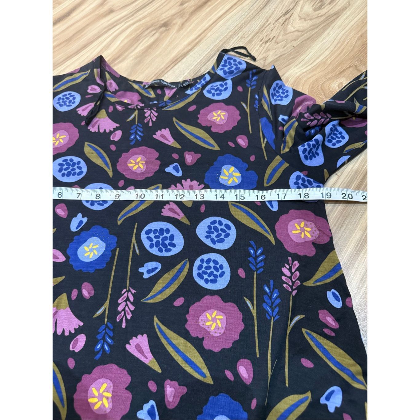 Guru Gudrun Sjödén Violette Floral Tunic Dress Boho Artsy Lagenlo Size L / US 10 / IT 46 - 8 Thumbnail