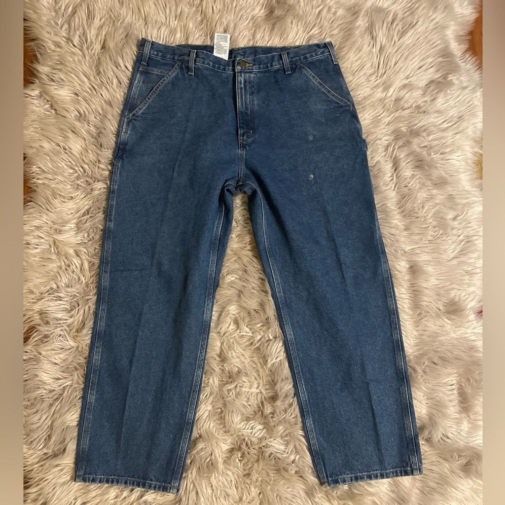 Carhartt Carhartt blue denim baggy jeans size 40x30 Size US 40 / EU 56 - 6 Thumbnail