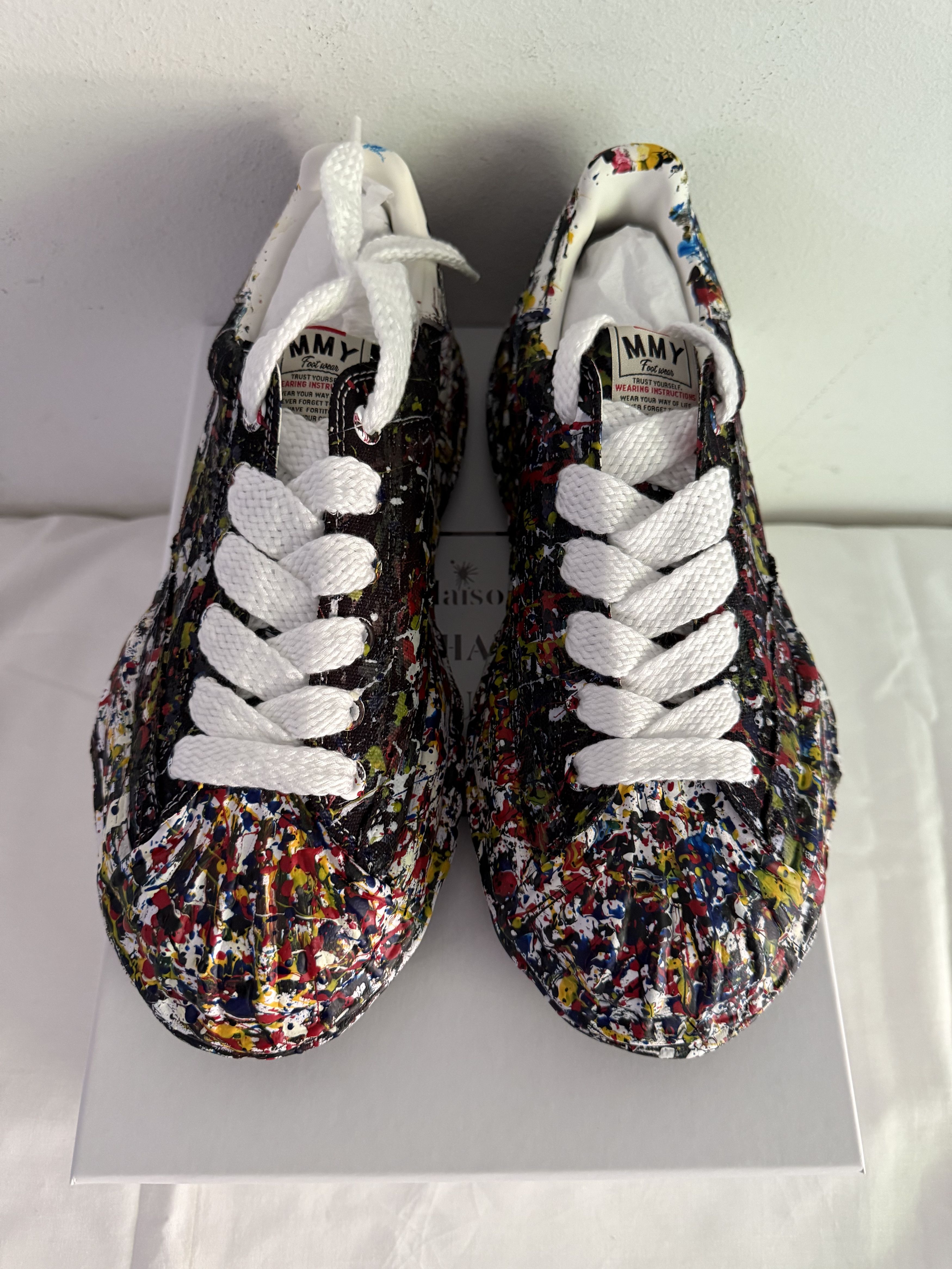 Maison MIHARA YASUHIRO AMY Blakey OG Sole Sputtering Paint Black Size US 10 / EU 43 - 3 Thumbnail
