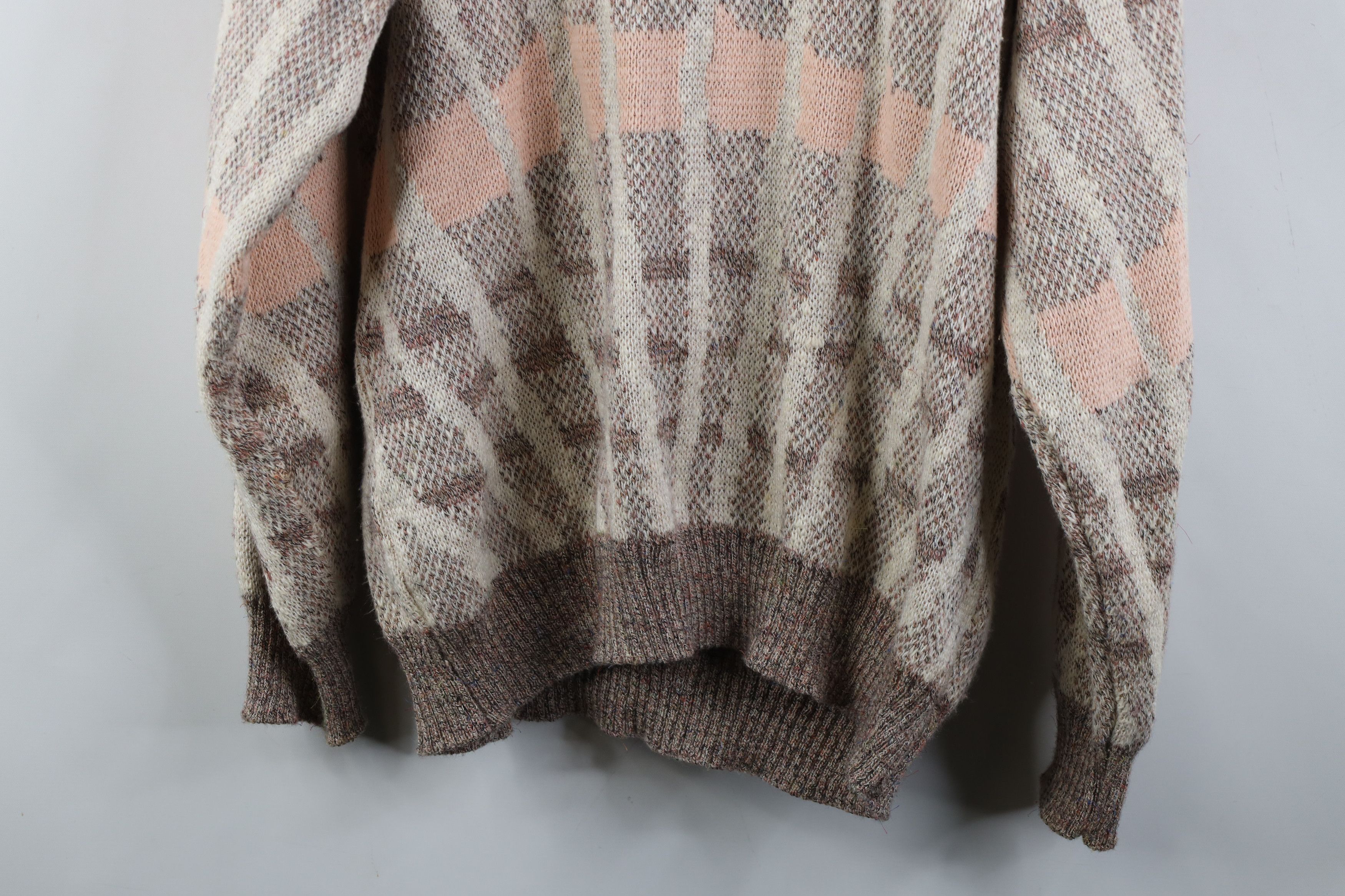 Vintage Vintage 90s Streetwear Tone Pastel Linen Blend Knit Sweater Size US L / EU 52-54 / 3 - 10 Thumbnail