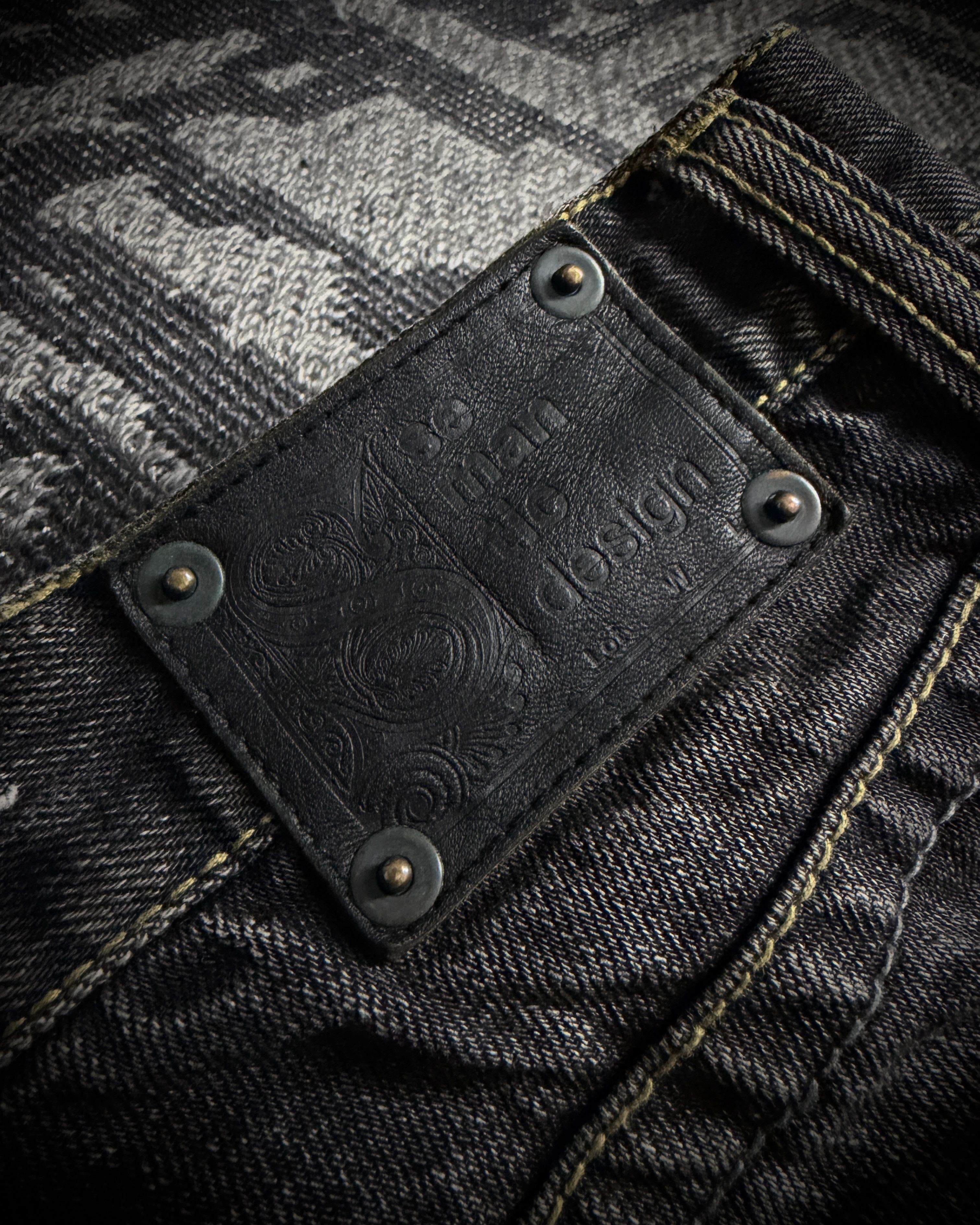 semanticdesign Semantic Design Multi Zip Distressed Bootcut Denim Size US 31 - 9 Thumbnail