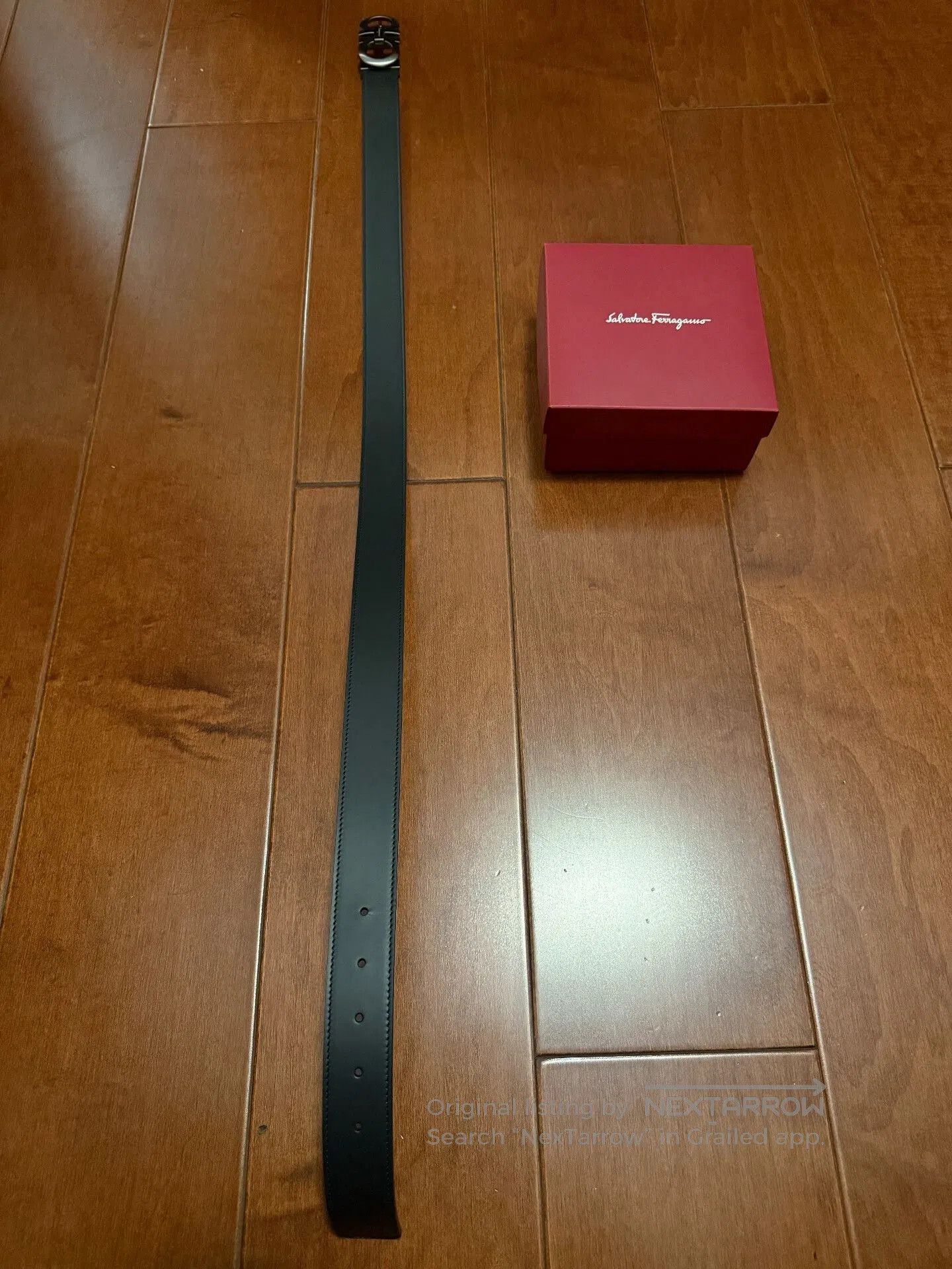 Salvatore Ferragamo Ferragamo Men's Leather Belt. Size ONE SIZE - 5 Thumbnail