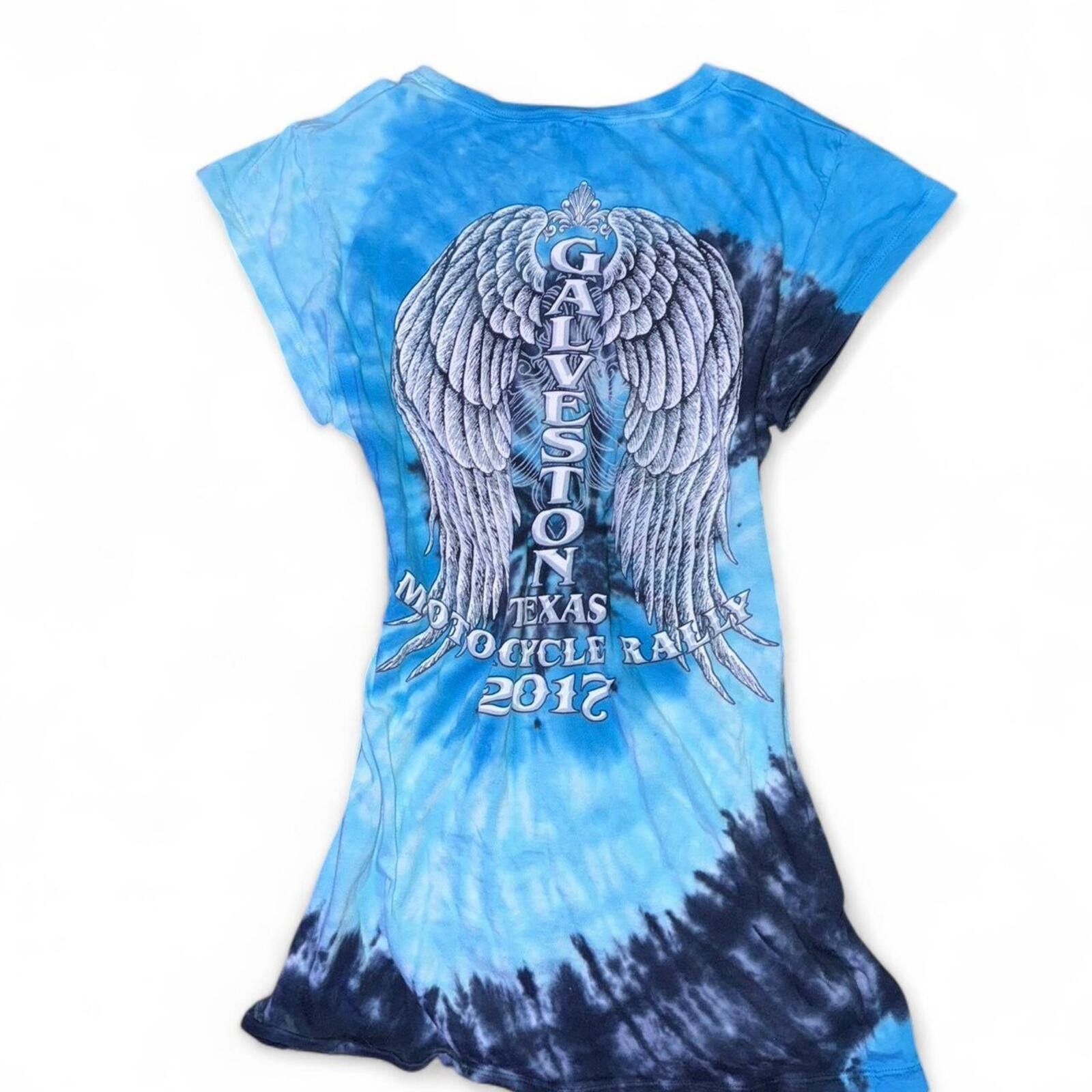 Other Tye Dye Women's Blue T-shirt Size US L / EU 52-54 / 3 - 4 Thumbnail