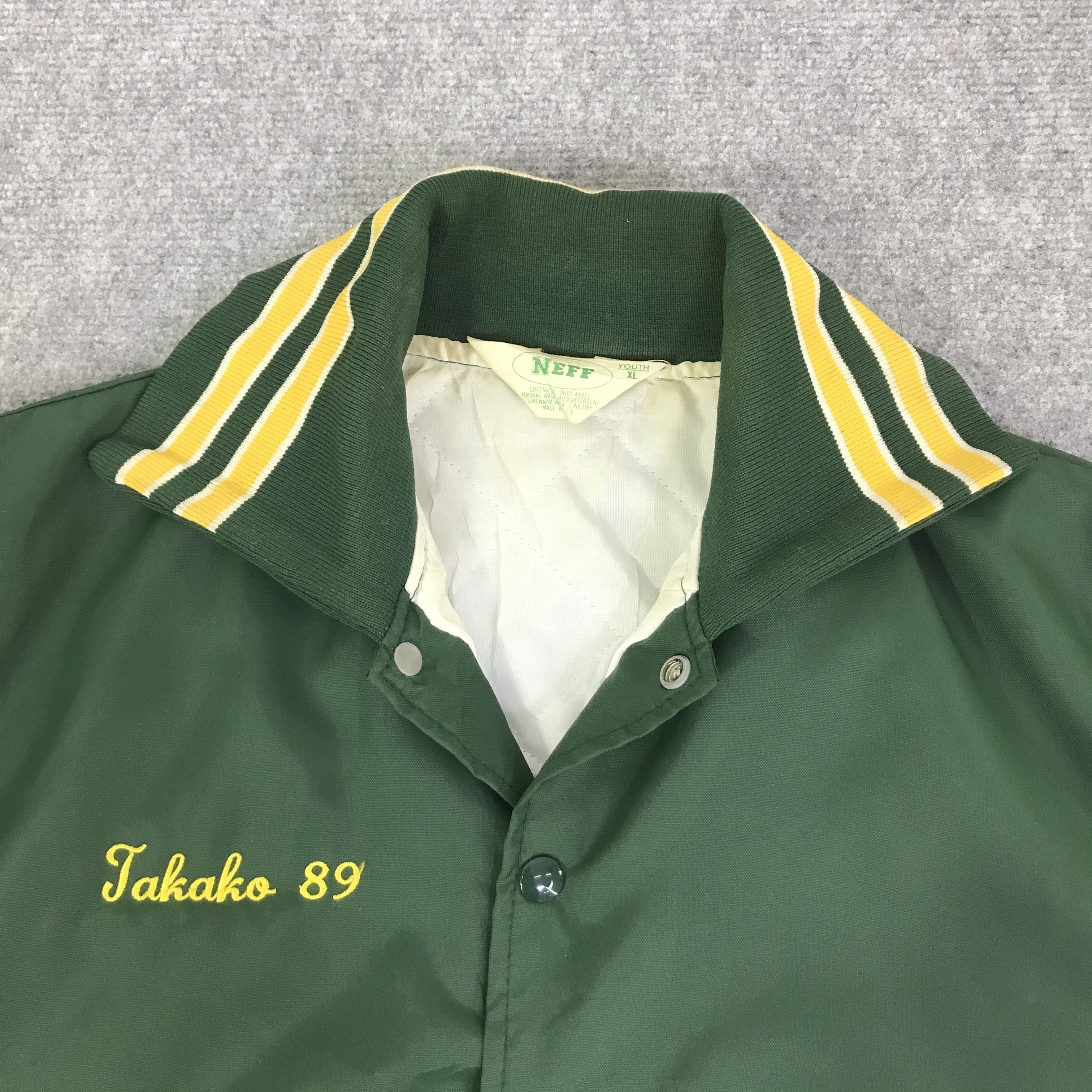 NEFF VINTAGE NEFF VARSITY SNAP BUTTON JAKOKO 89 JACKET K81B2 Size US XL / EU 56 / 4 - 9 Thumbnail
