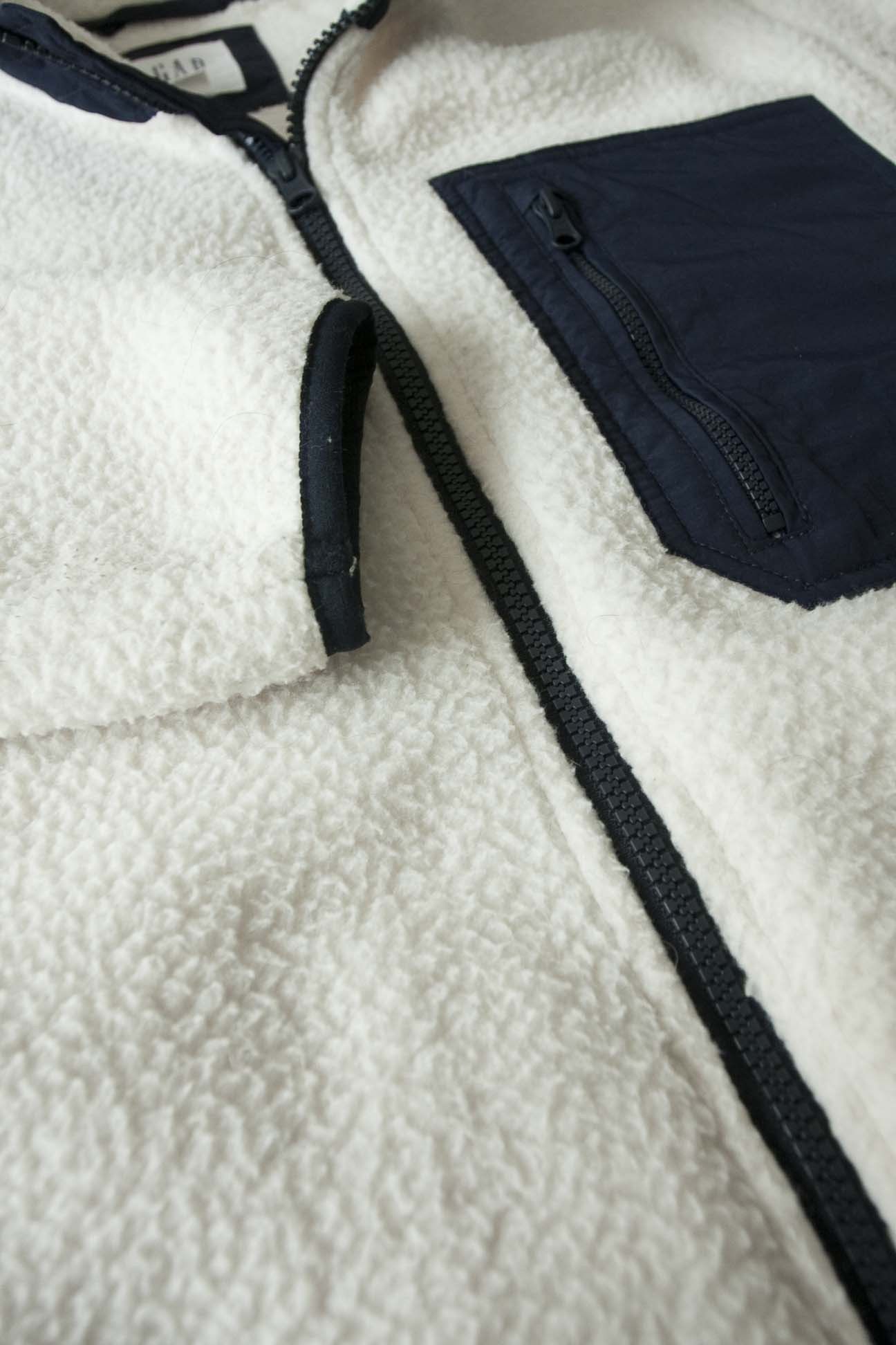 Gap Gap Jacket Fleece Full Zip Pocket Size S White Size US S / EU 44-46 / 1 - 6 Thumbnail