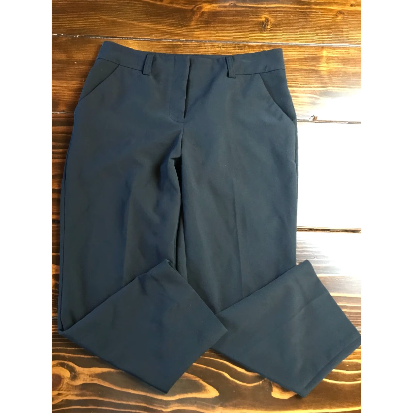 Vintage Maurices Women's Pants Cropped Dress Pants Black 5/6 Womens Size 27" / US 4 / IT 40 - 2 Thumbnail