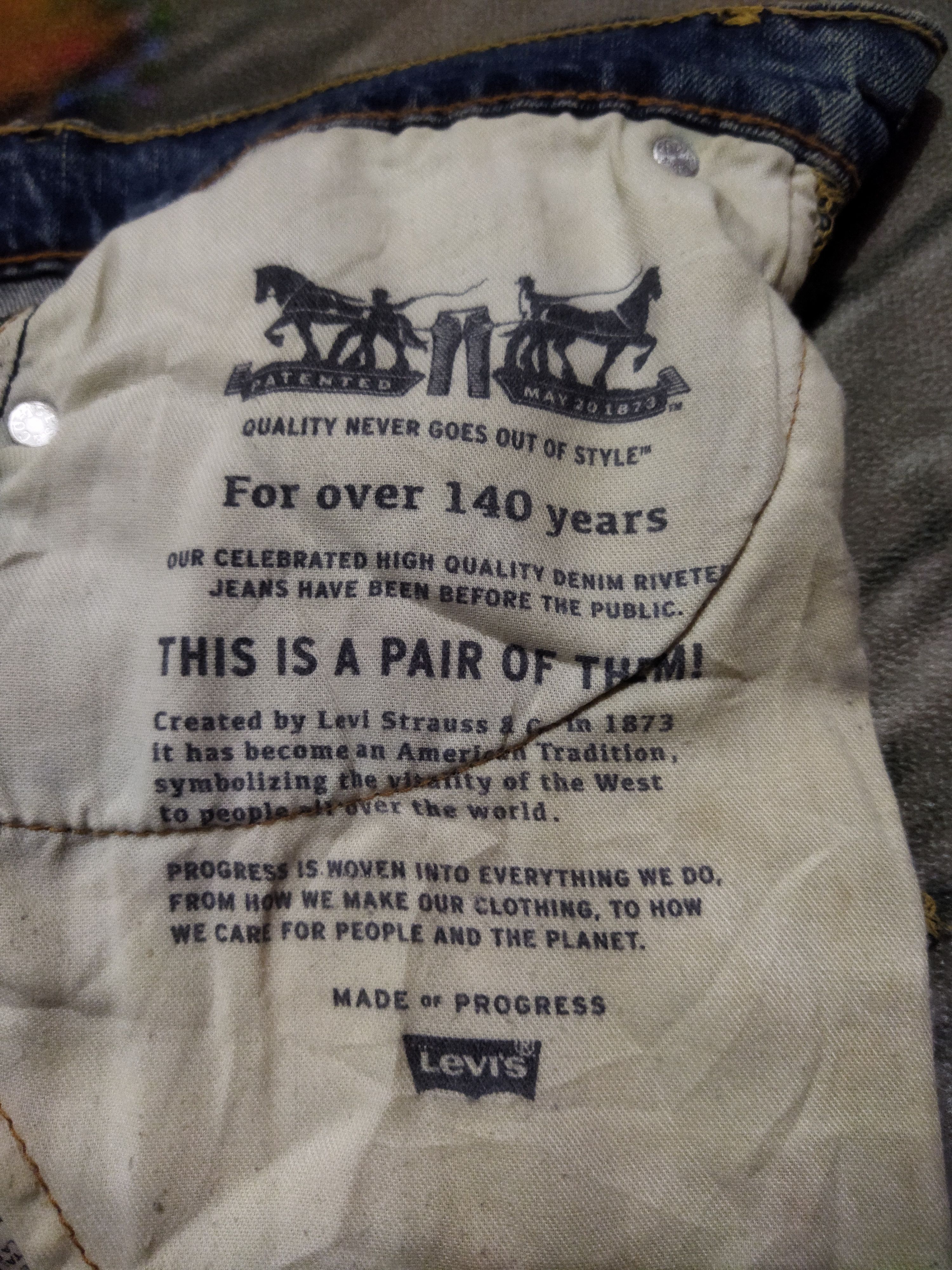 Levi's VINTAGE LEVIS 510 DISTRESSED FADED BLUE JEANS PANTS Size US 29 - 11 Thumbnail