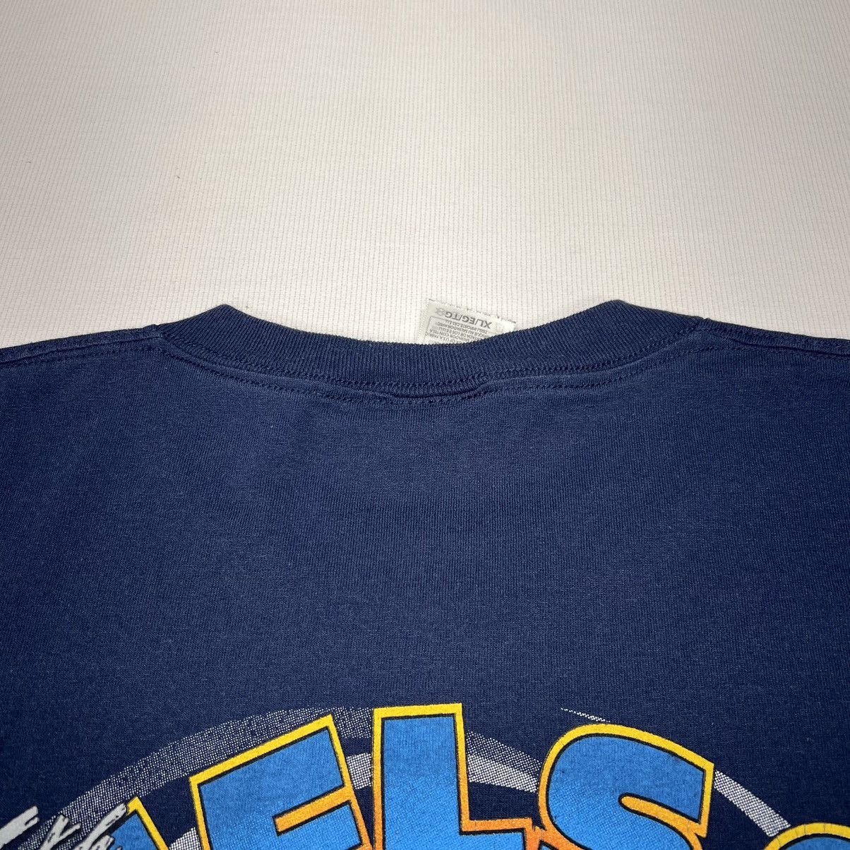 Fruit Of The Loom × Vintage Car Tee Shirt Blue Hot Rod Classic Custom Retro Graphic Size US XL / EU 56 / 4 - 15 Thumbnail