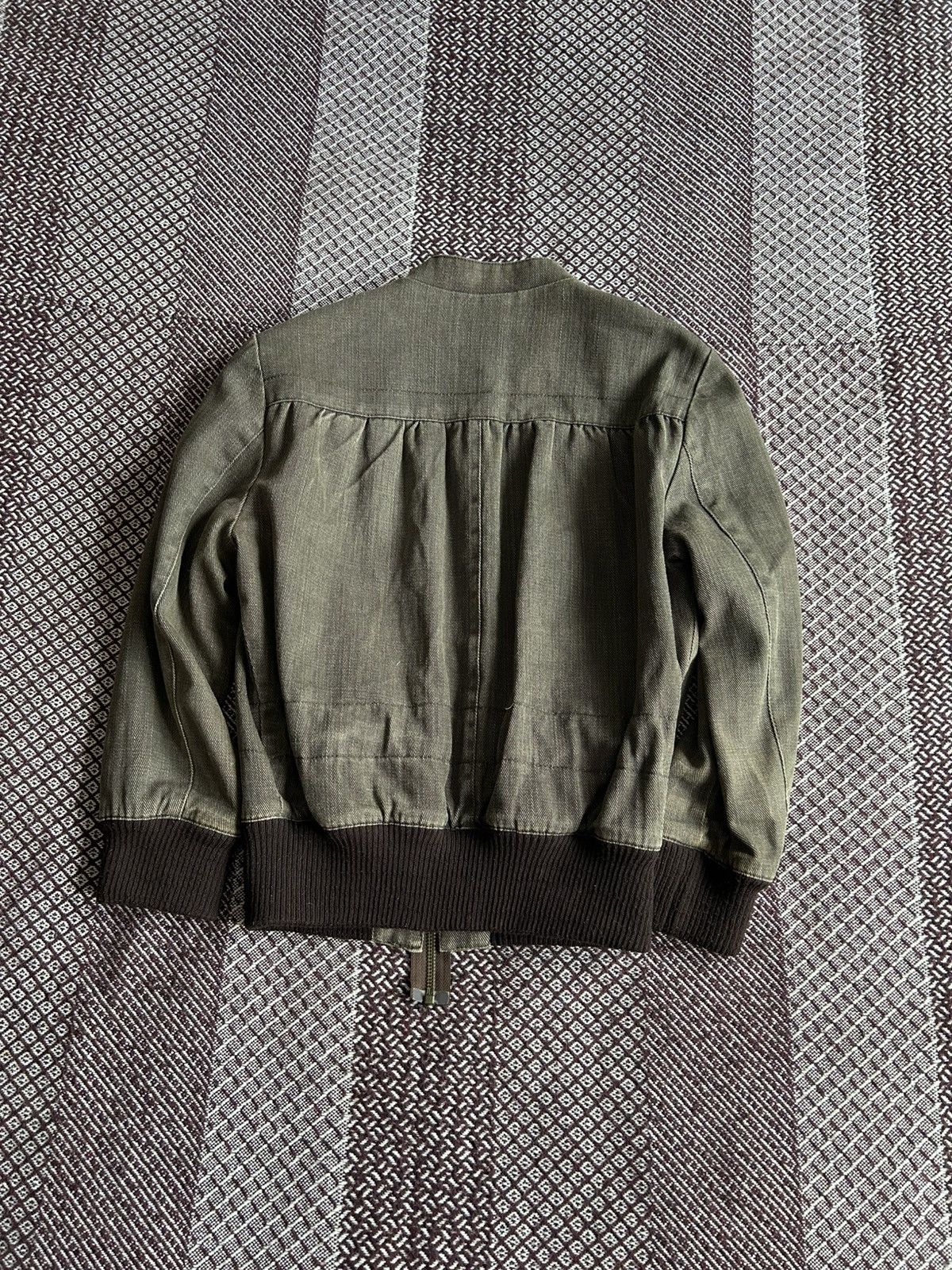 Allsaints × Vintage Vintage Allsaints Washed Avantgarde Style Bomber Jacket Sz S Size S / US 4 / IT 40 - 13 Thumbnail