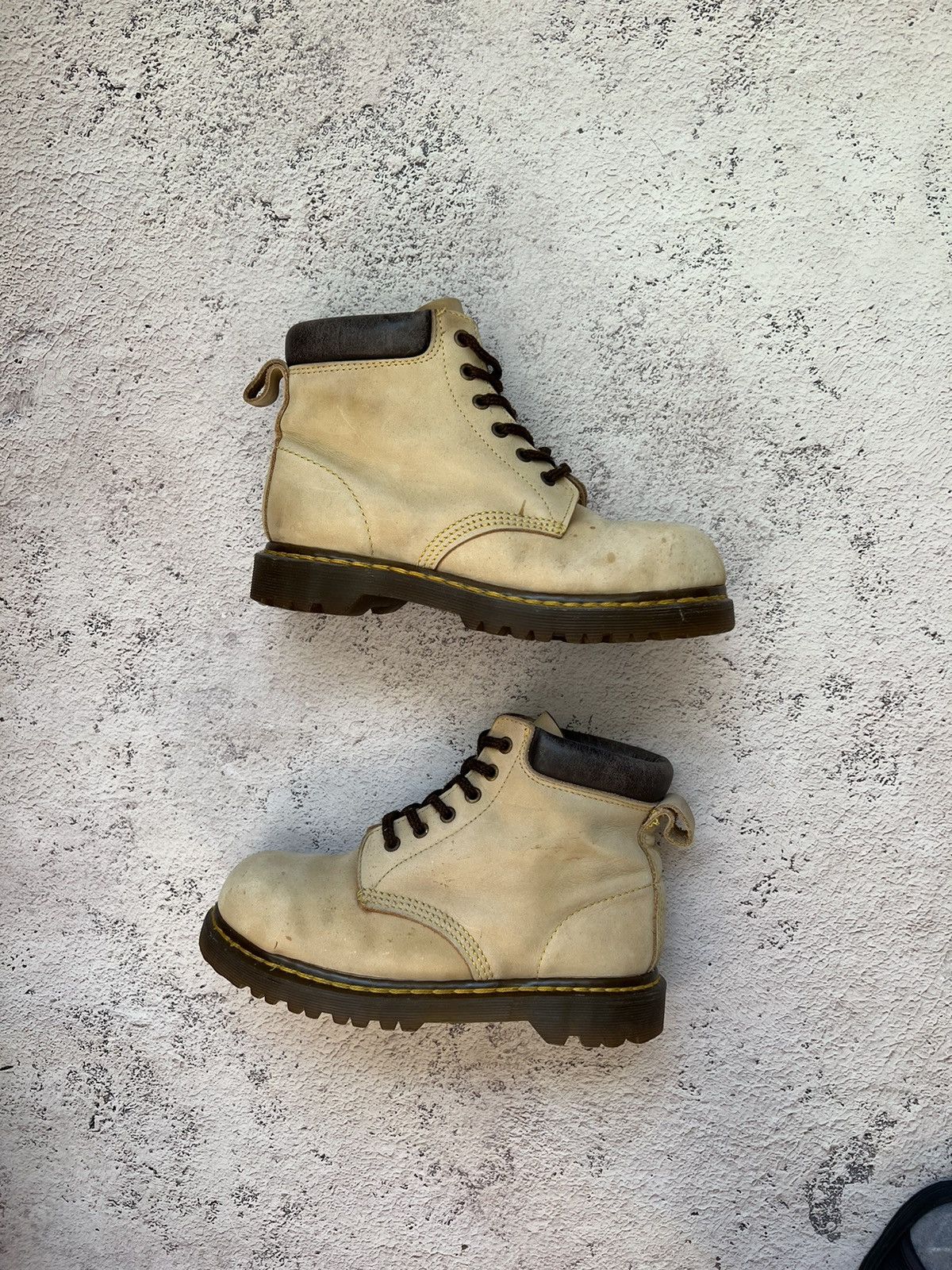 Dr. Martens × Vintage 80s🔥Dr.Martens vintage hole steel toe boot Made in England Size US 7.5 / EU 40-41 - 4 Thumbnail