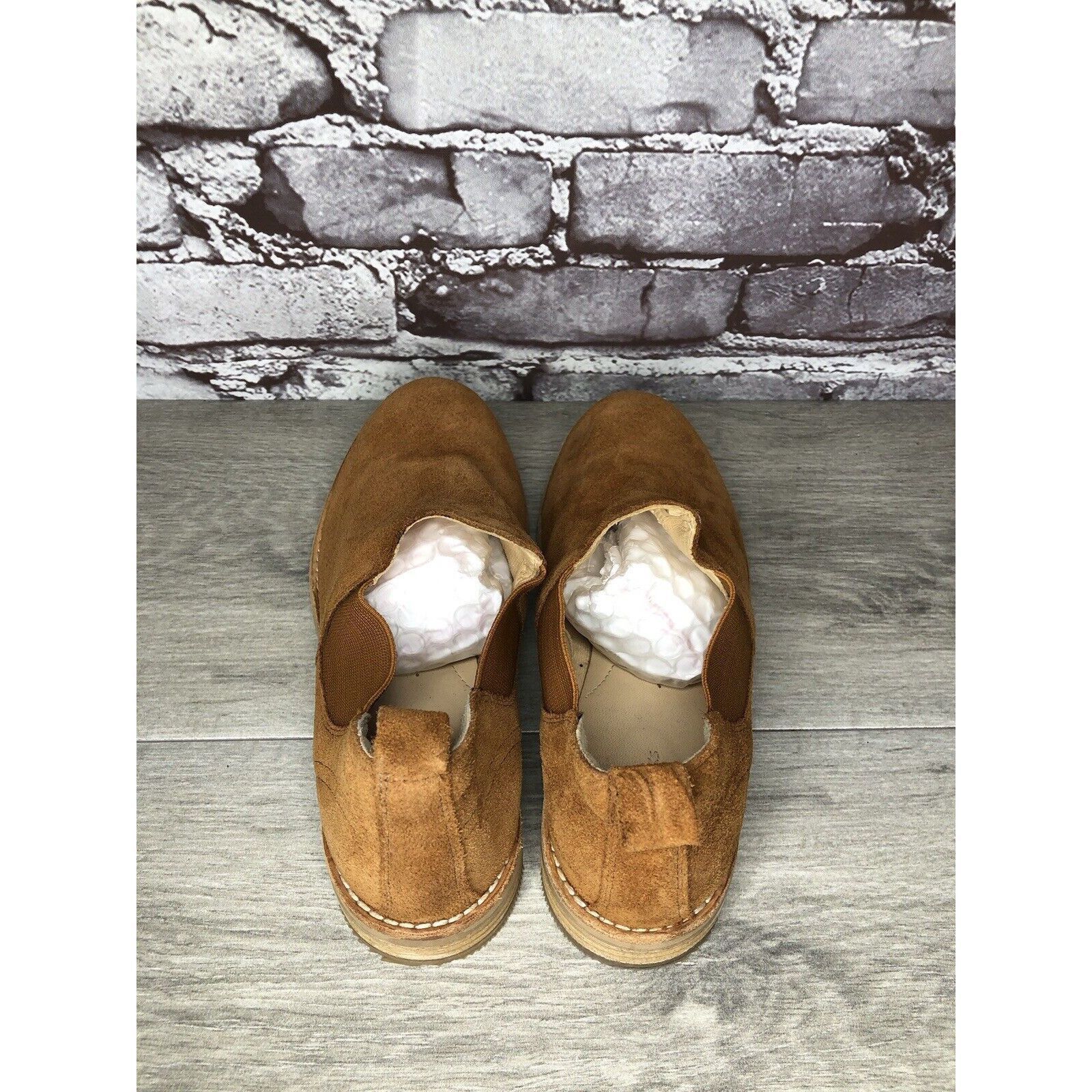Clarks Clarks Camel Tan Suede Leather Block Heel Low Cut Booties Wo Size US 7 / IT 37 - 4 Thumbnail