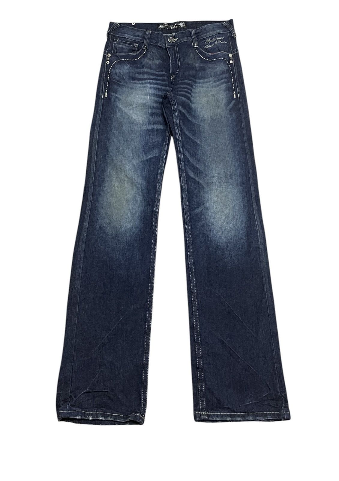 Japanese Brand Rare Vintage Japanese Brand Red Pepper Flared Jeans 1990s Size US 32 / EU 48 - 1 Thumbnail