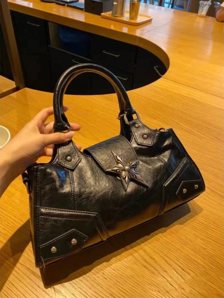 The Unbranded Brand Gothic Star Black Bag Size ONE SIZE - 1 Thumbnail