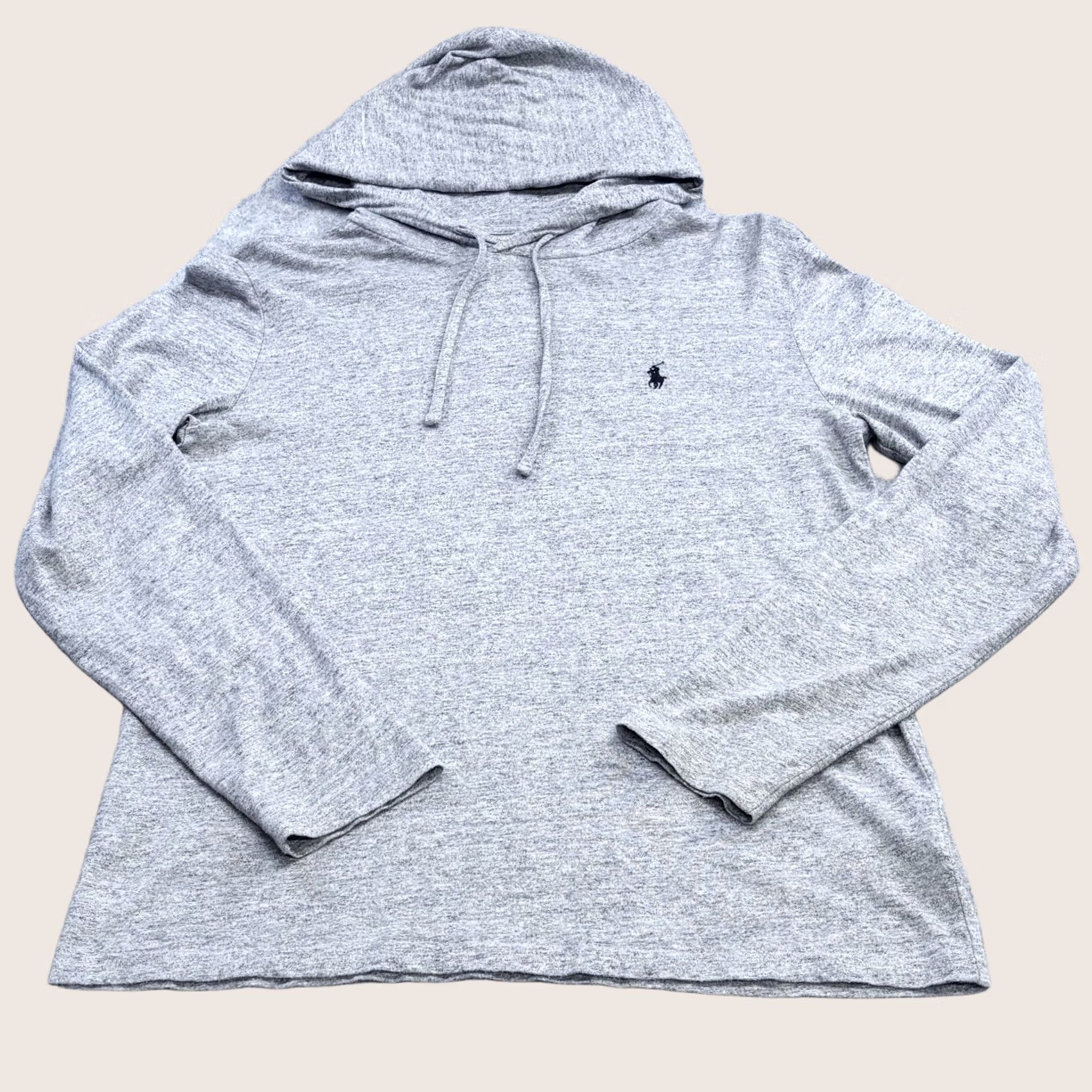 Polo Ralph Lauren VINTAGE: No Polo Ralph Lauren Jersey Hooded T-Shirt S Heather Grey Long Sleeve Mens Shirt Boys? Size US S / EU 44-46 / 1 - 1 Thumbnail