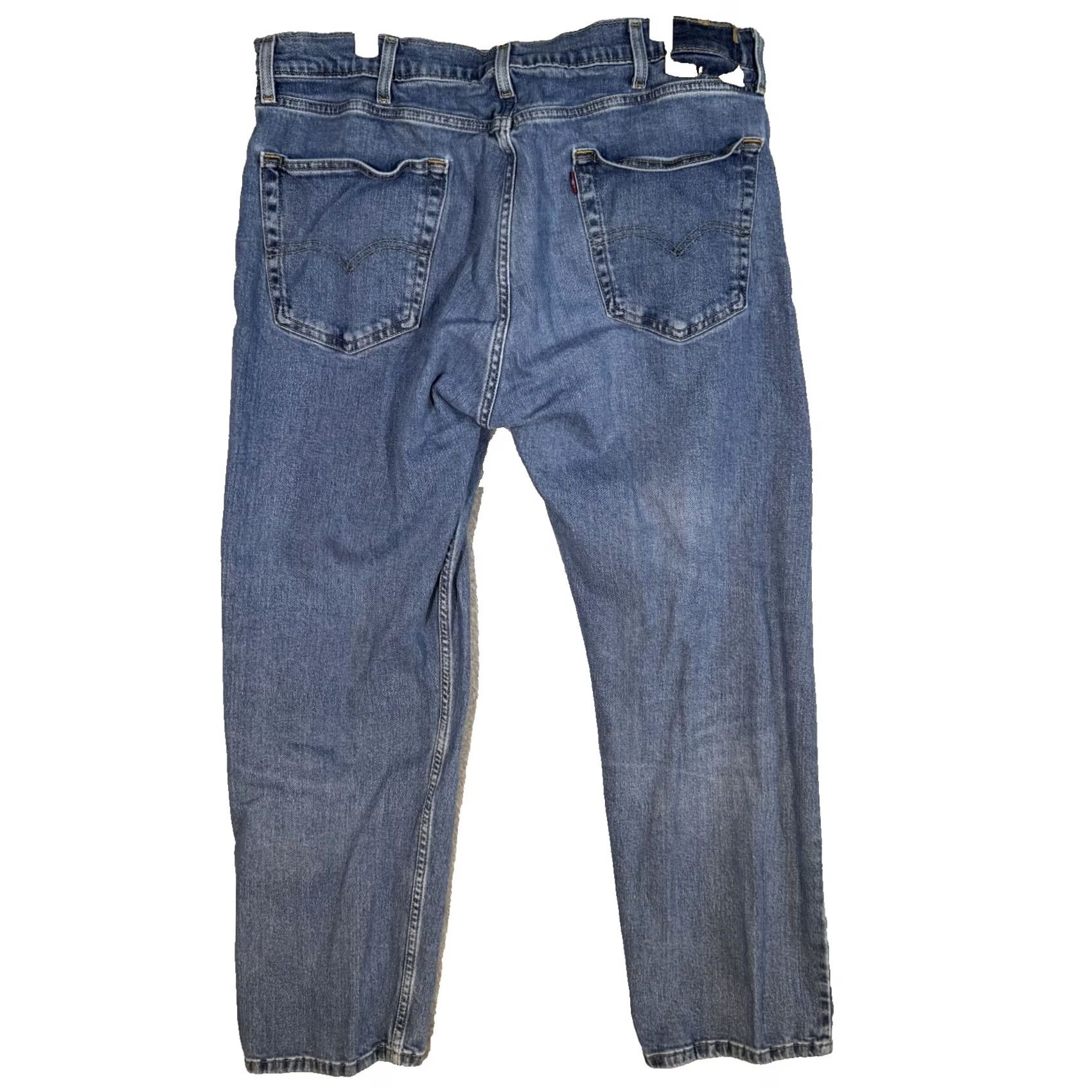 Levi's Levi’s 505 Men’s Jeans 38 x 30 Blue Denim Stretch Mid Rise Straight Leg Size US 38 / EU 54 - 2 Thumbnail