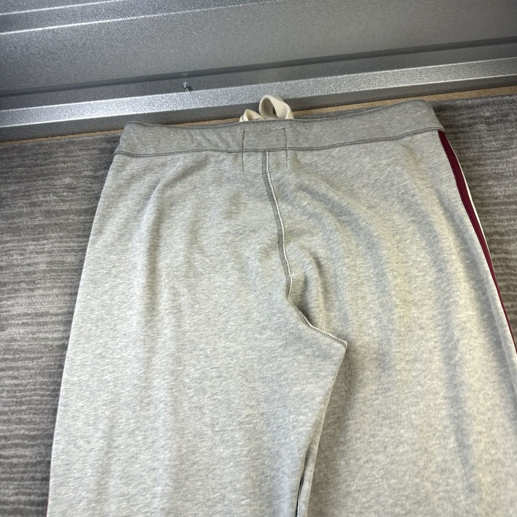 Abercrombie & Fitch VINTAGE Abercrombie & Fitch Pants Mens Large Gray Baggy Wide Leg Y2K Raw Hem Sweatpants Size US 33 - 6 Thumbnail
