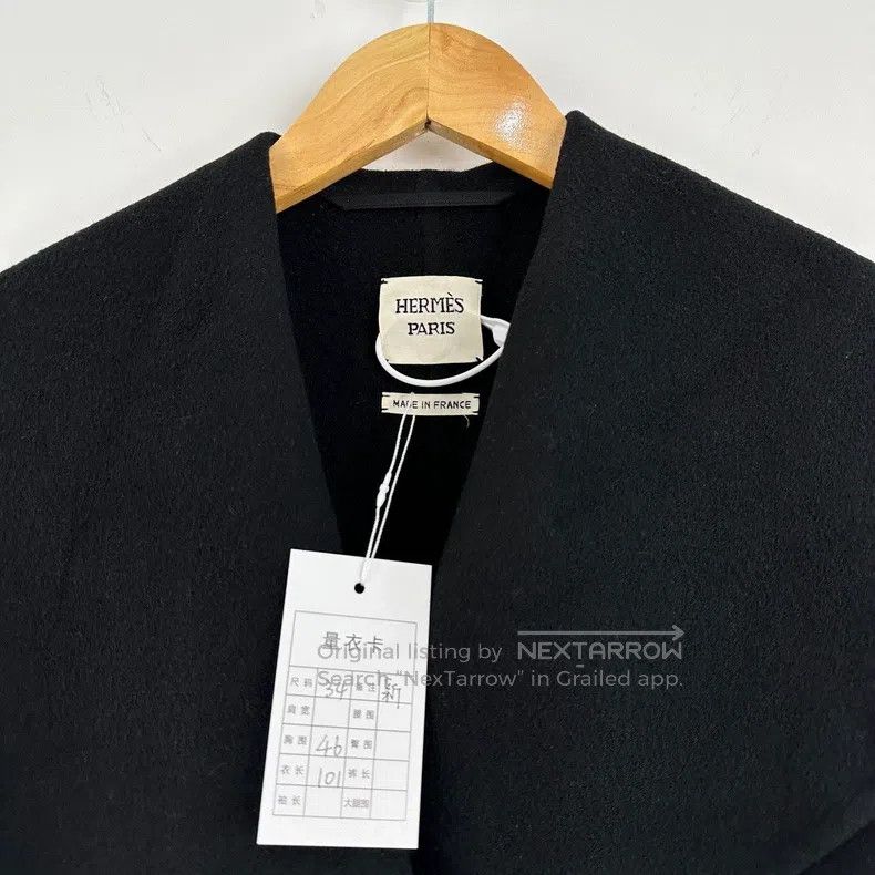 Hermes Hermes Collar cashmere bathrobe coat Size XXS / US 00 / IT 34 - 3 Thumbnail