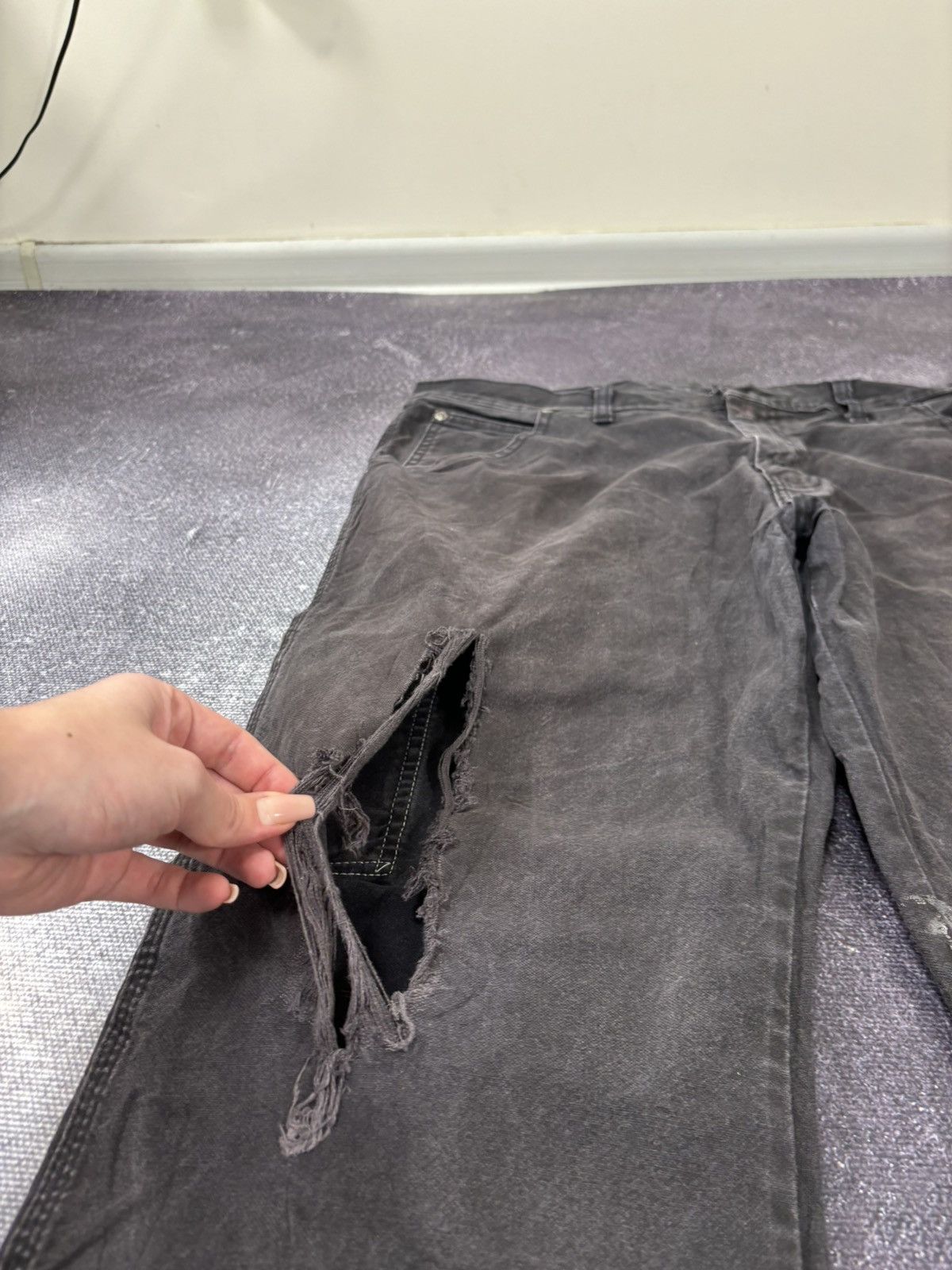 Dickies Vintage Dickies Faded Black Workwear Hype Baggy Pants Jeans Size US 36 / EU 52 - 12 Thumbnail